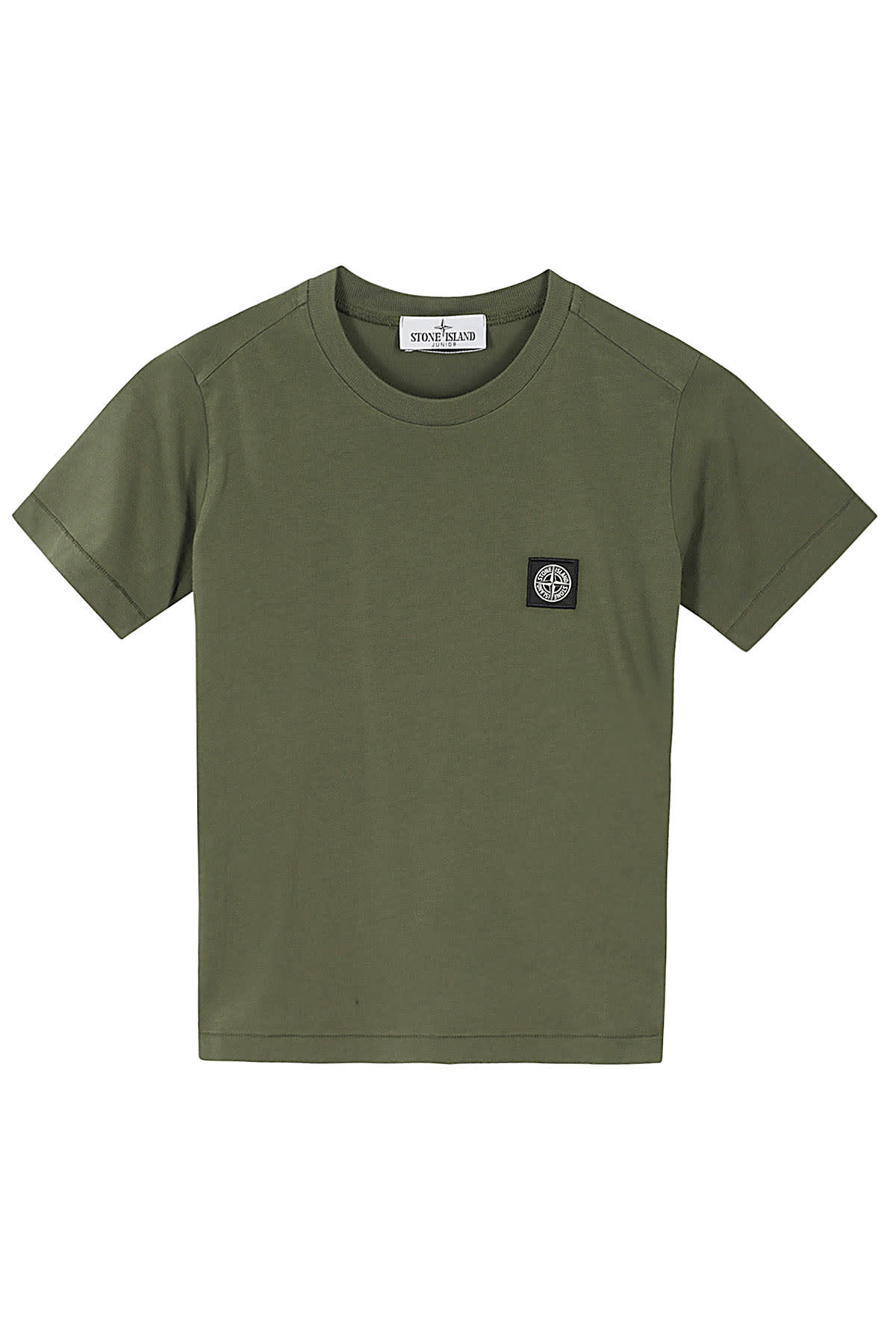 Shop Stone Island Junior T Shirt In Olive