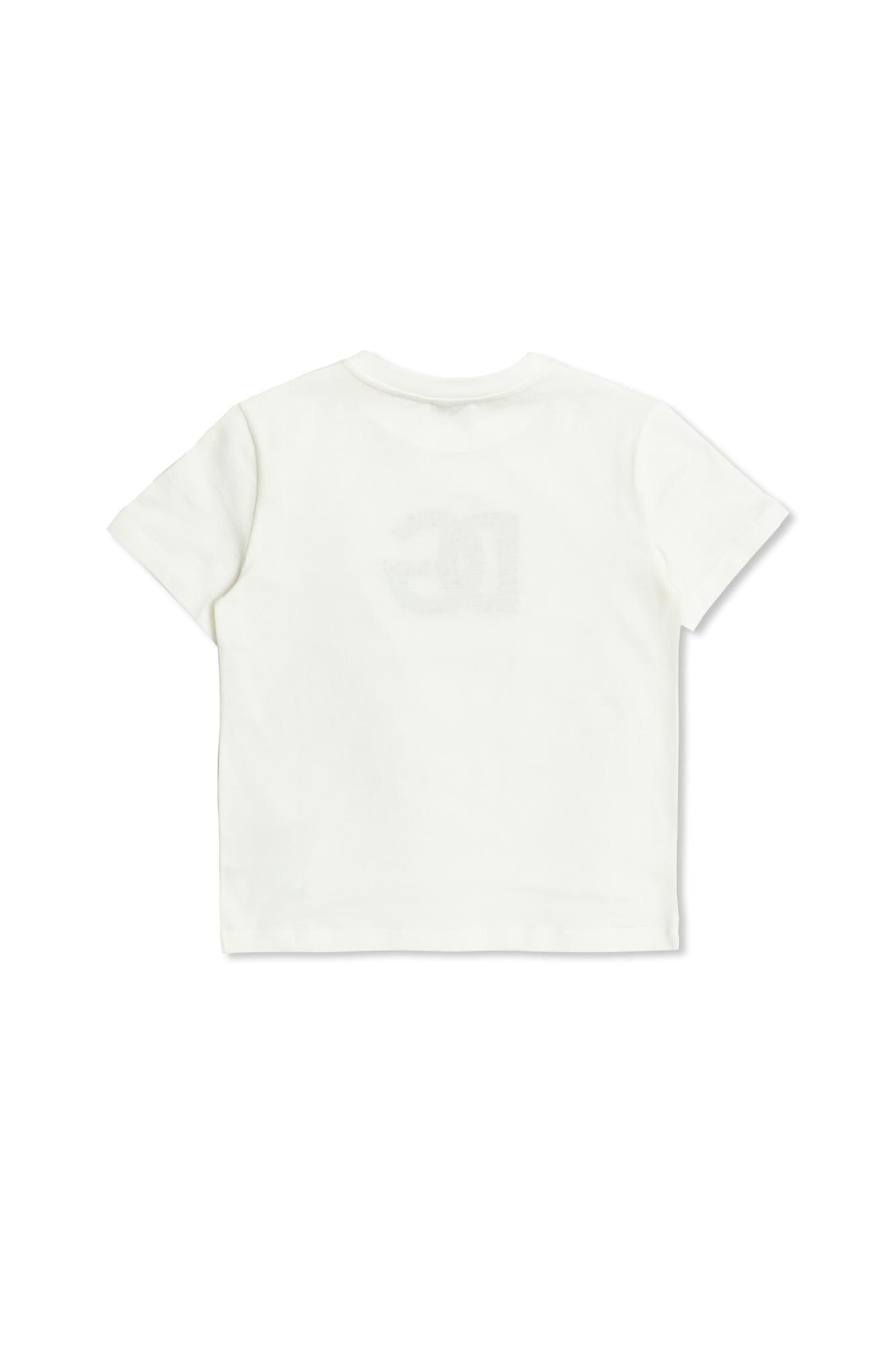 Dolce & Gabbana Girl's Embellished Interlocked Logo-print T-shirt