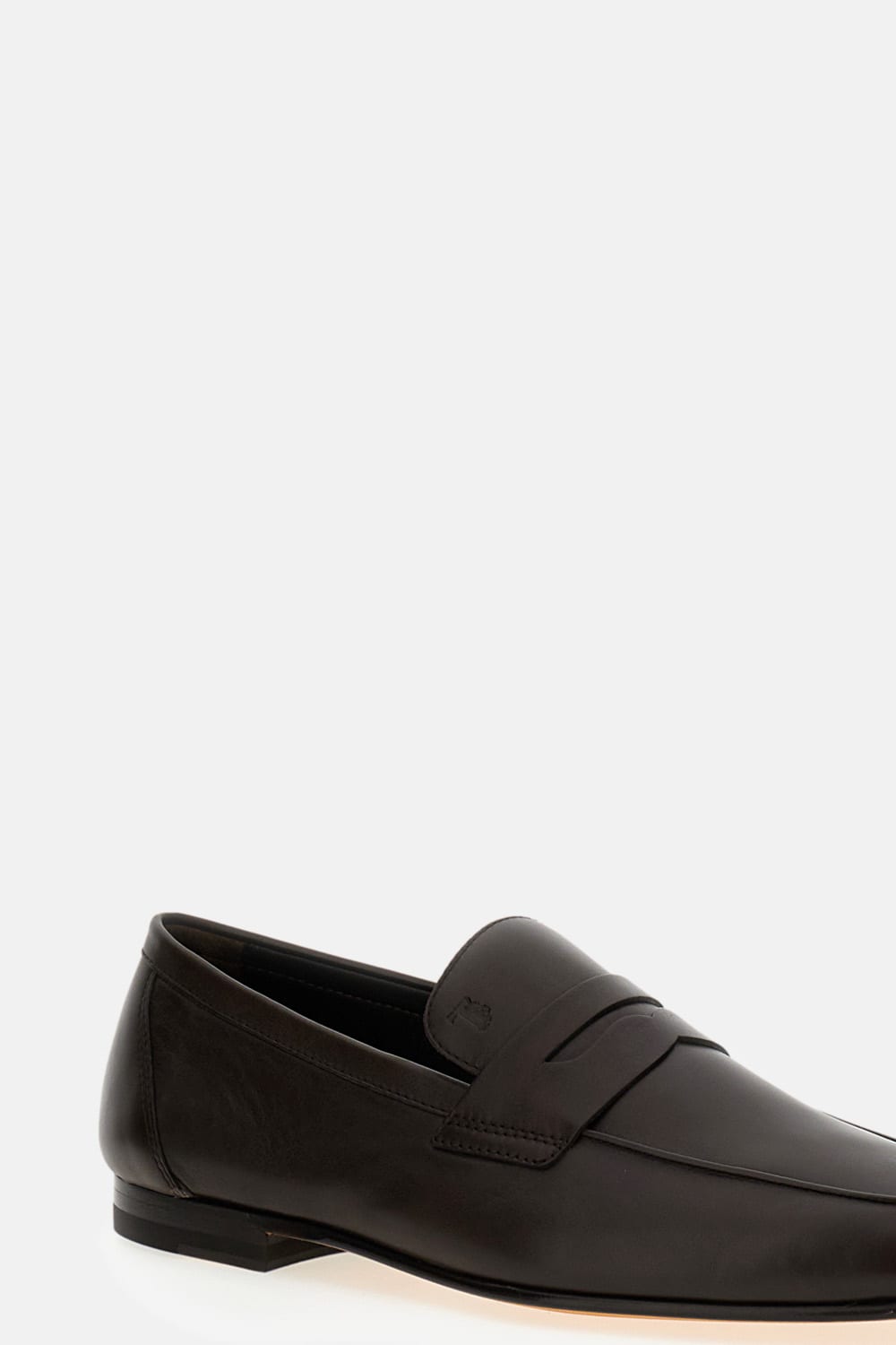 Tod's Leather Loafers In Brown