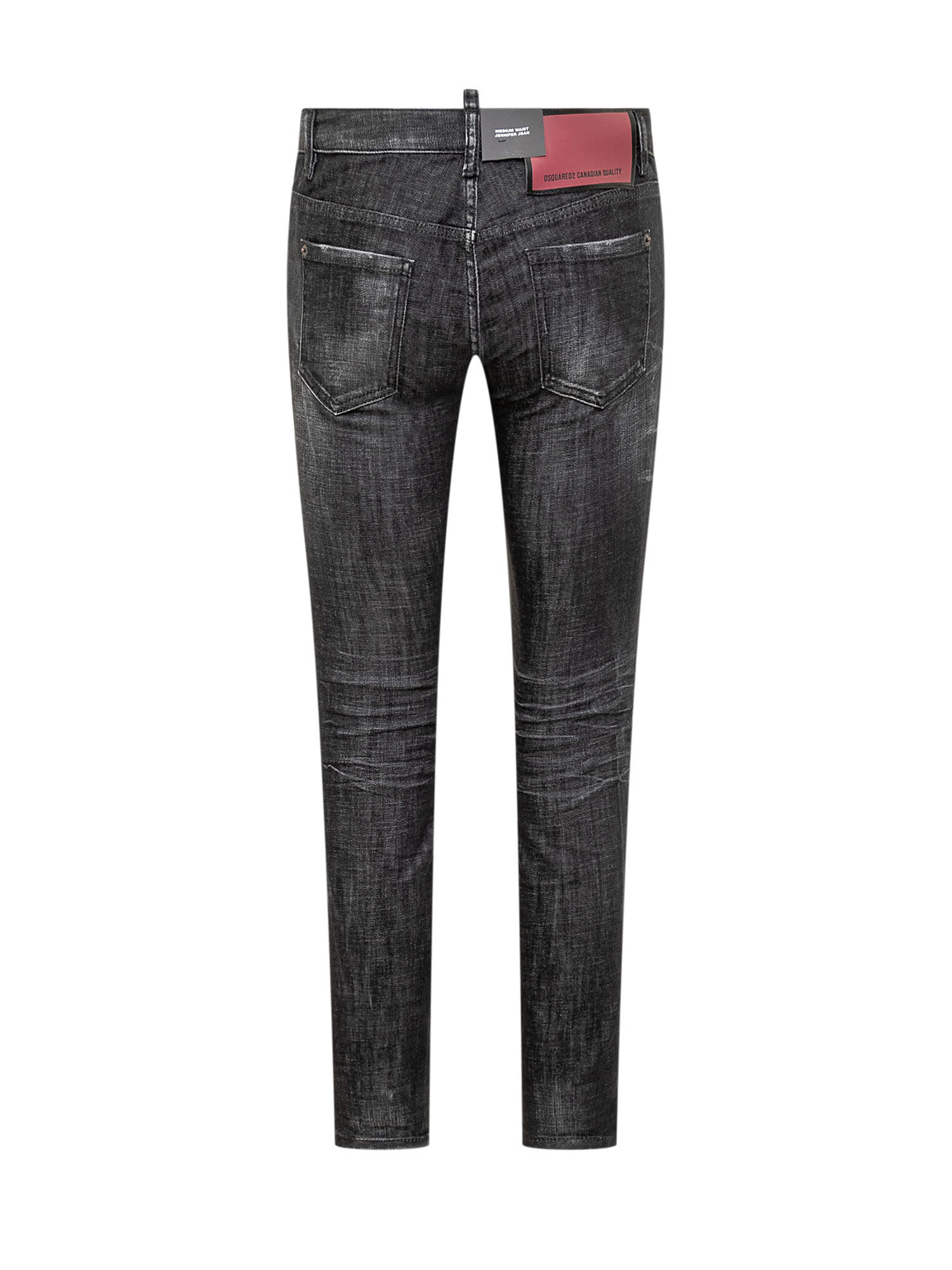 Shop Dsquared2 Jennifer Jeans In Black