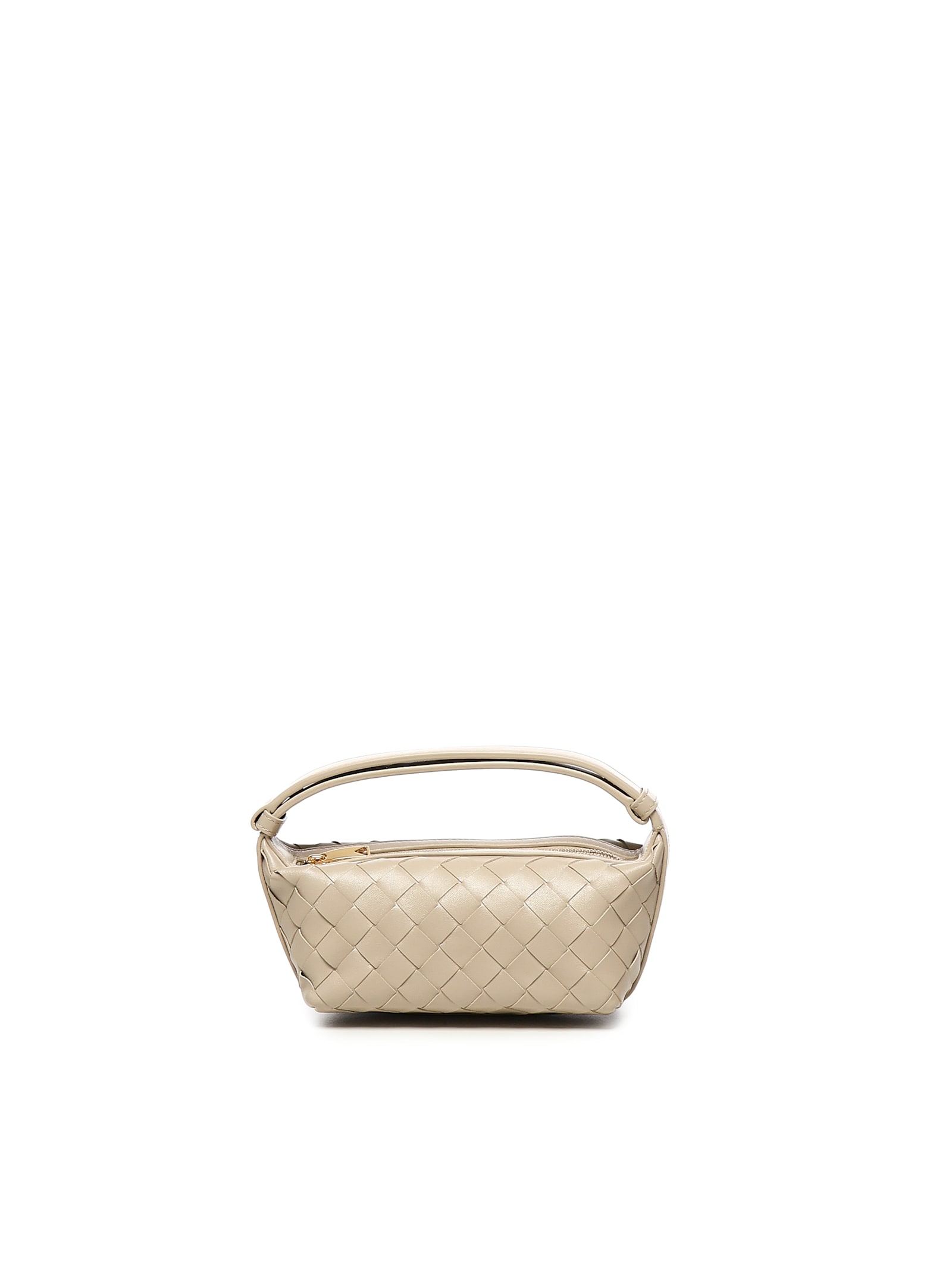 Bottega Veneta Leather Mini Bag With Woven Pattern