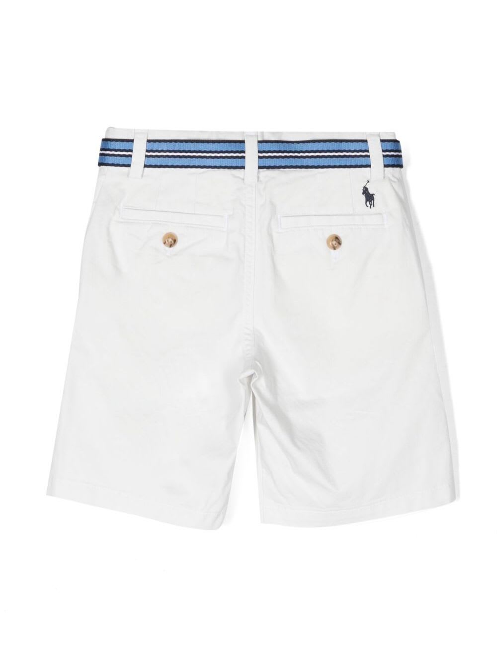 Polo Ralph Lauren Purepress Twill Shorts In White