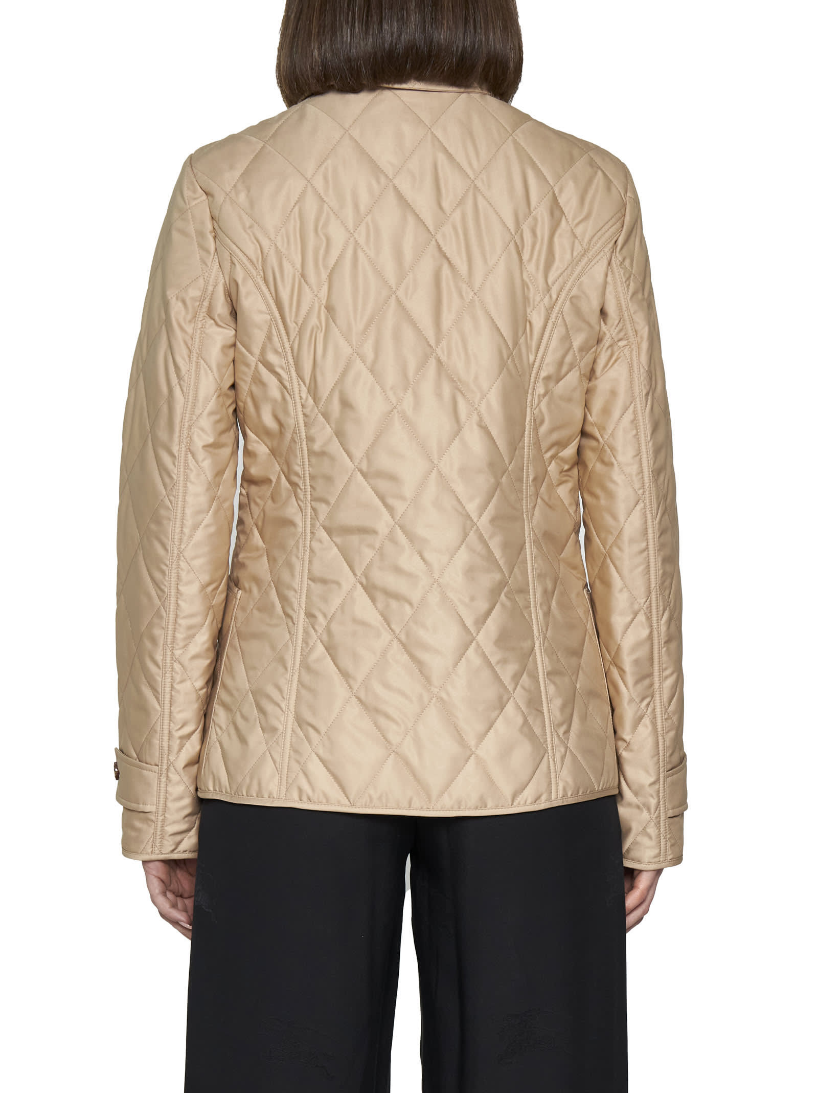 Shop Burberry Jacket In New Chino