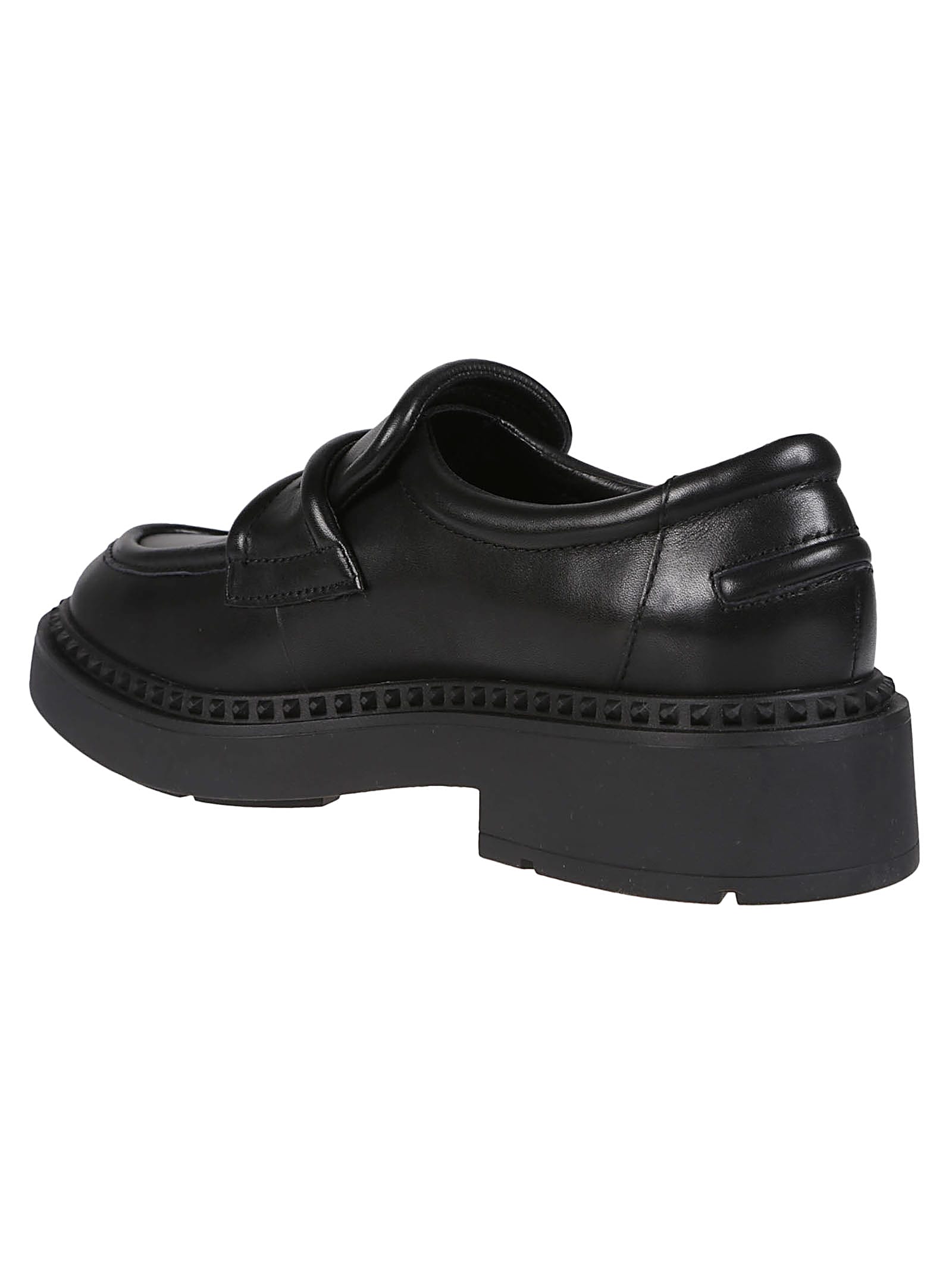 Ash Miracle Loafers In Calf Leather In Black