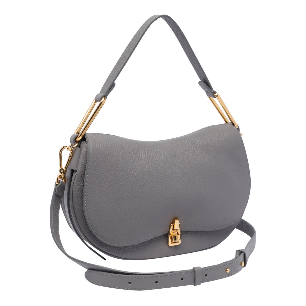 Shop Coccinelle Magie Soft Medium Shoulder Bag In Grey