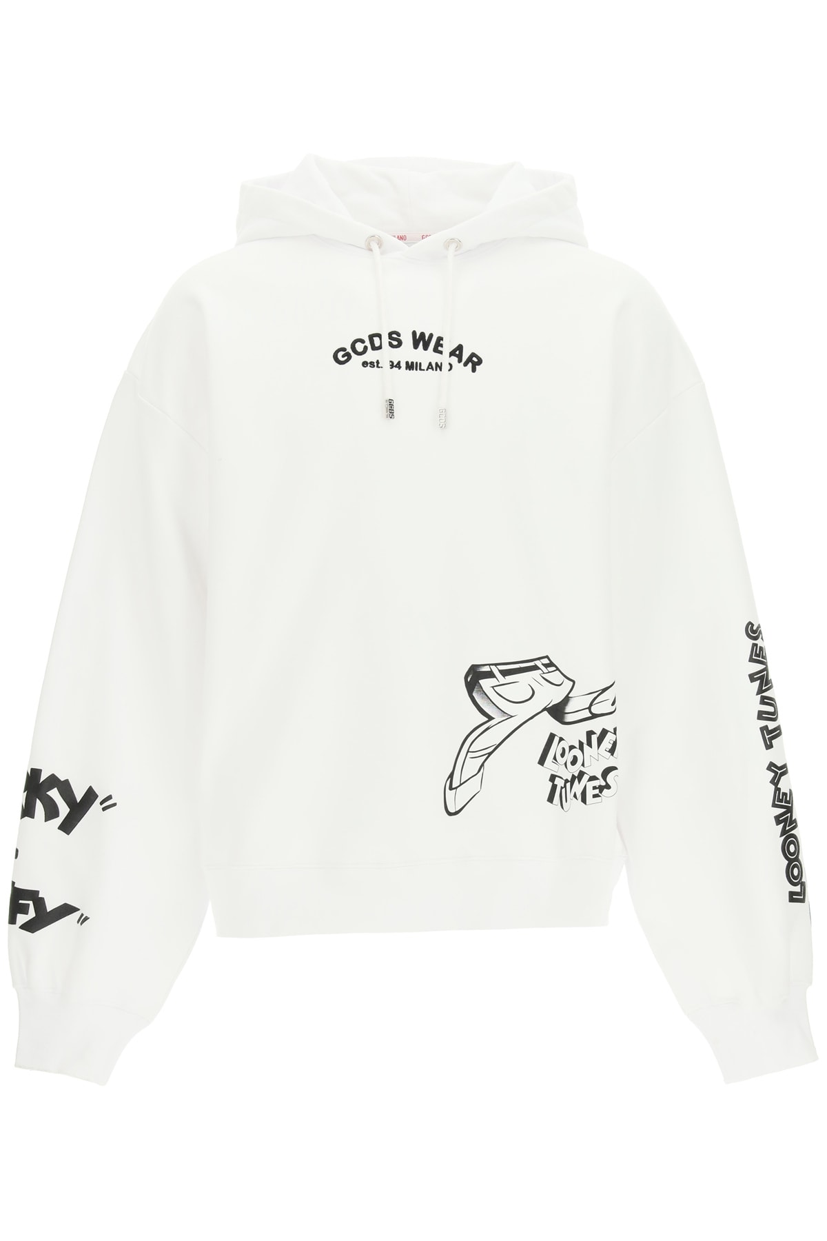 GCDS Hooded Sweatshirt With Looney Tunes Print