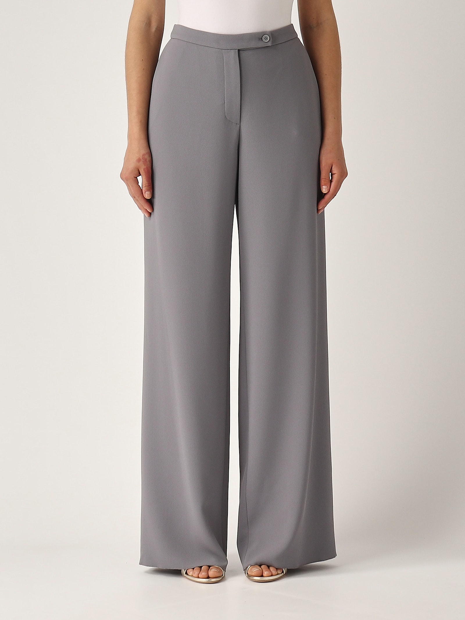 Emporio Armani Pants Woman Color Grey In Gray