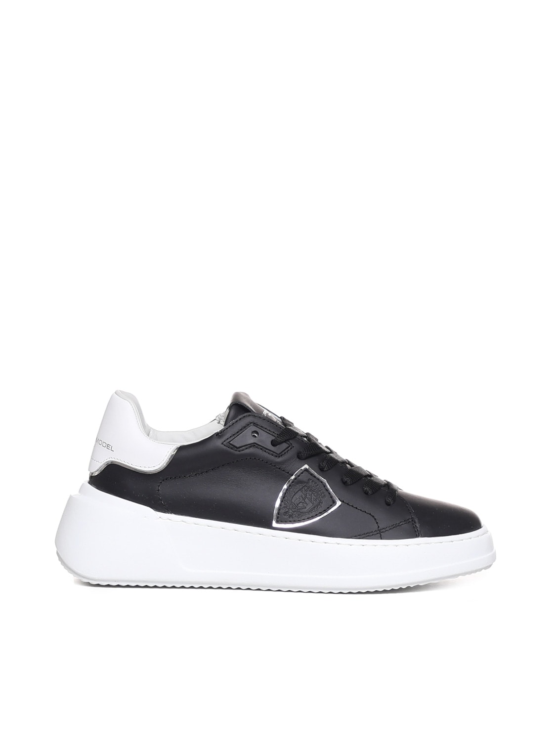 Shop Philippe Model Temple Sneakers In Black