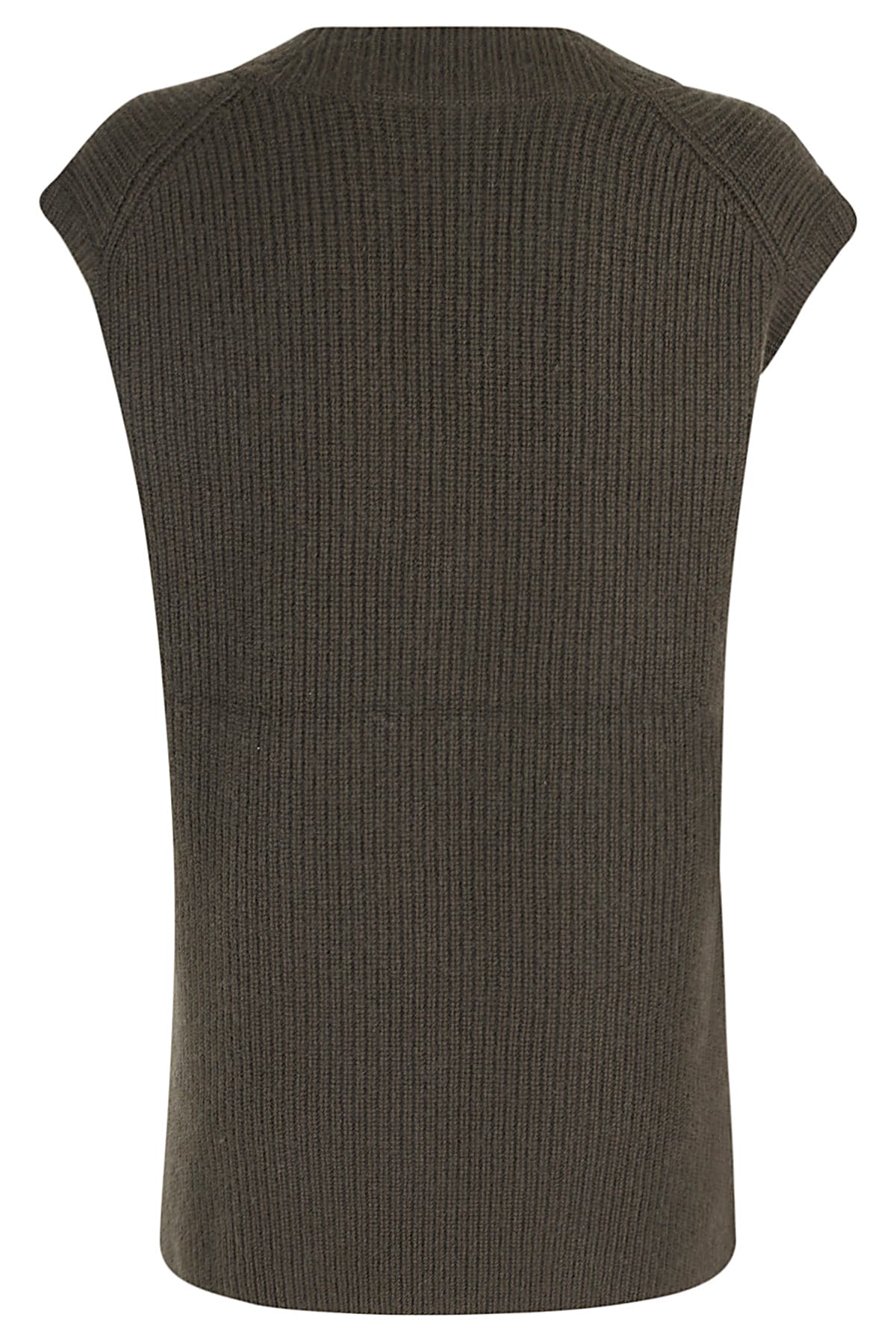 Shop Vince Ribbed V Nk Vest In Vin