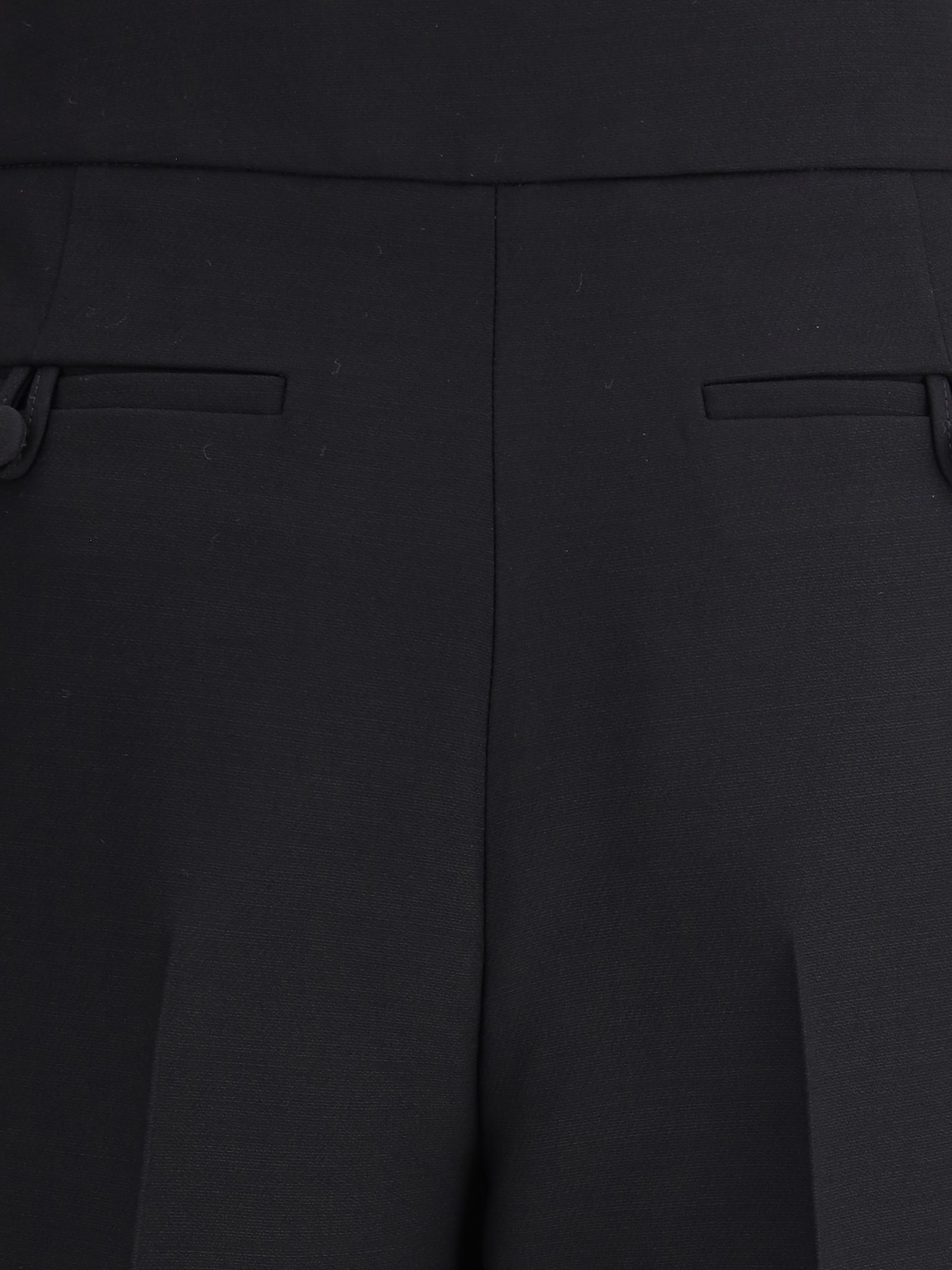 Valentino Wool Pants In Black