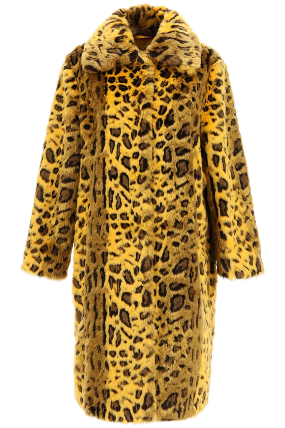 STAND STUDIO Maxine Leopard Eco-fur Coat