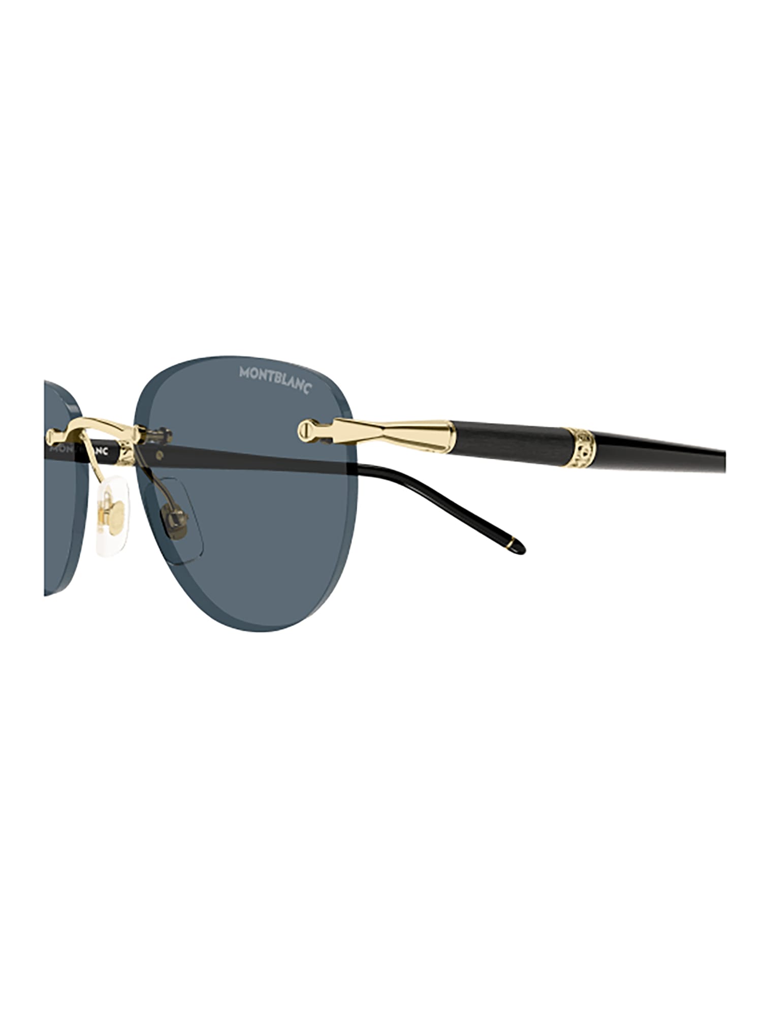 Montblanc Mb0412s Sunglasses In Gold