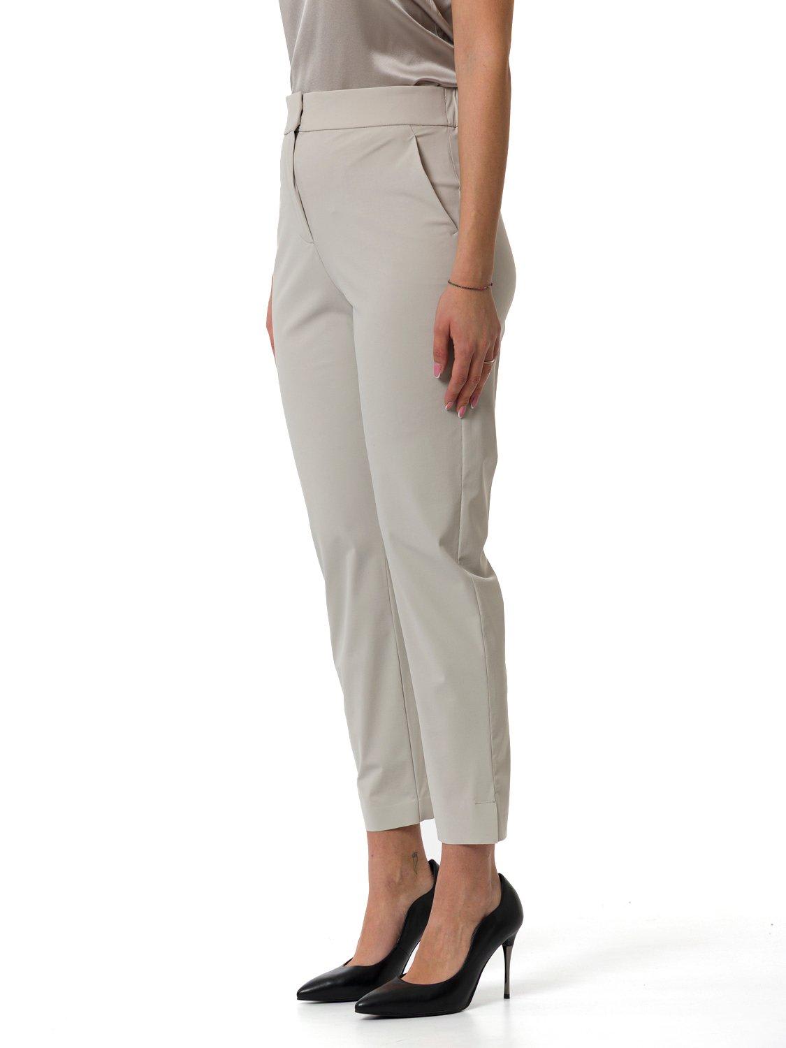 Max Mara Lipari Cropped Trousers In Gray