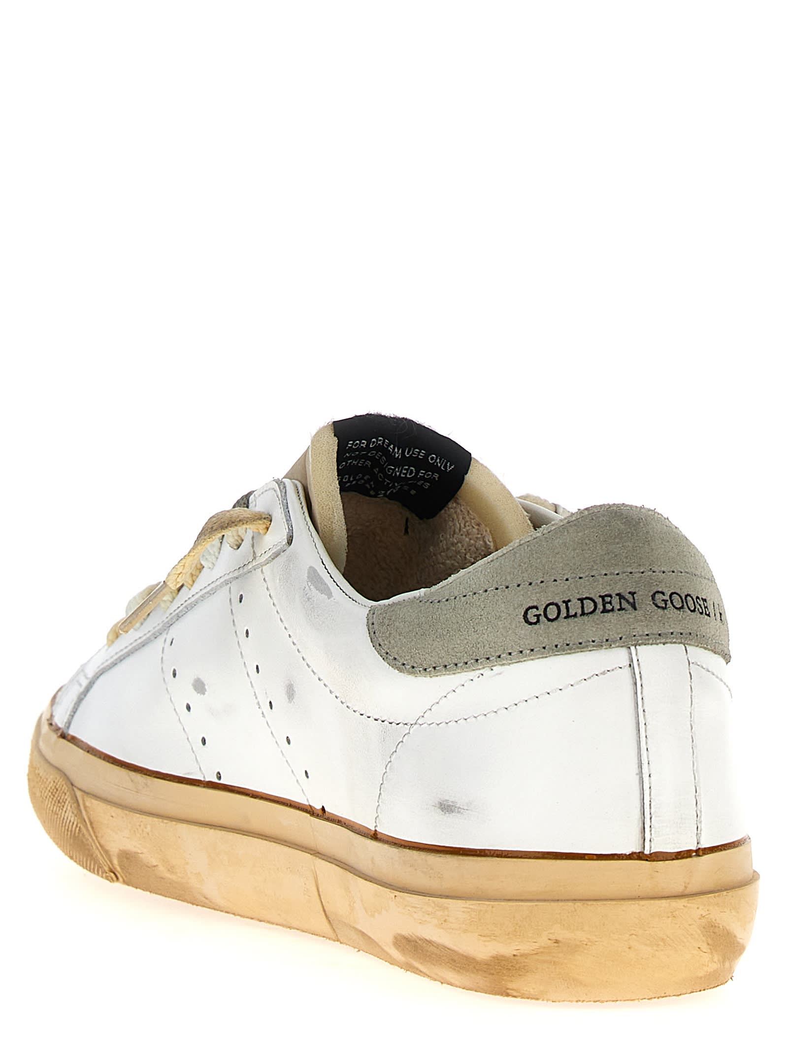 Golden Goose Superstar Sneakers In White/ice
