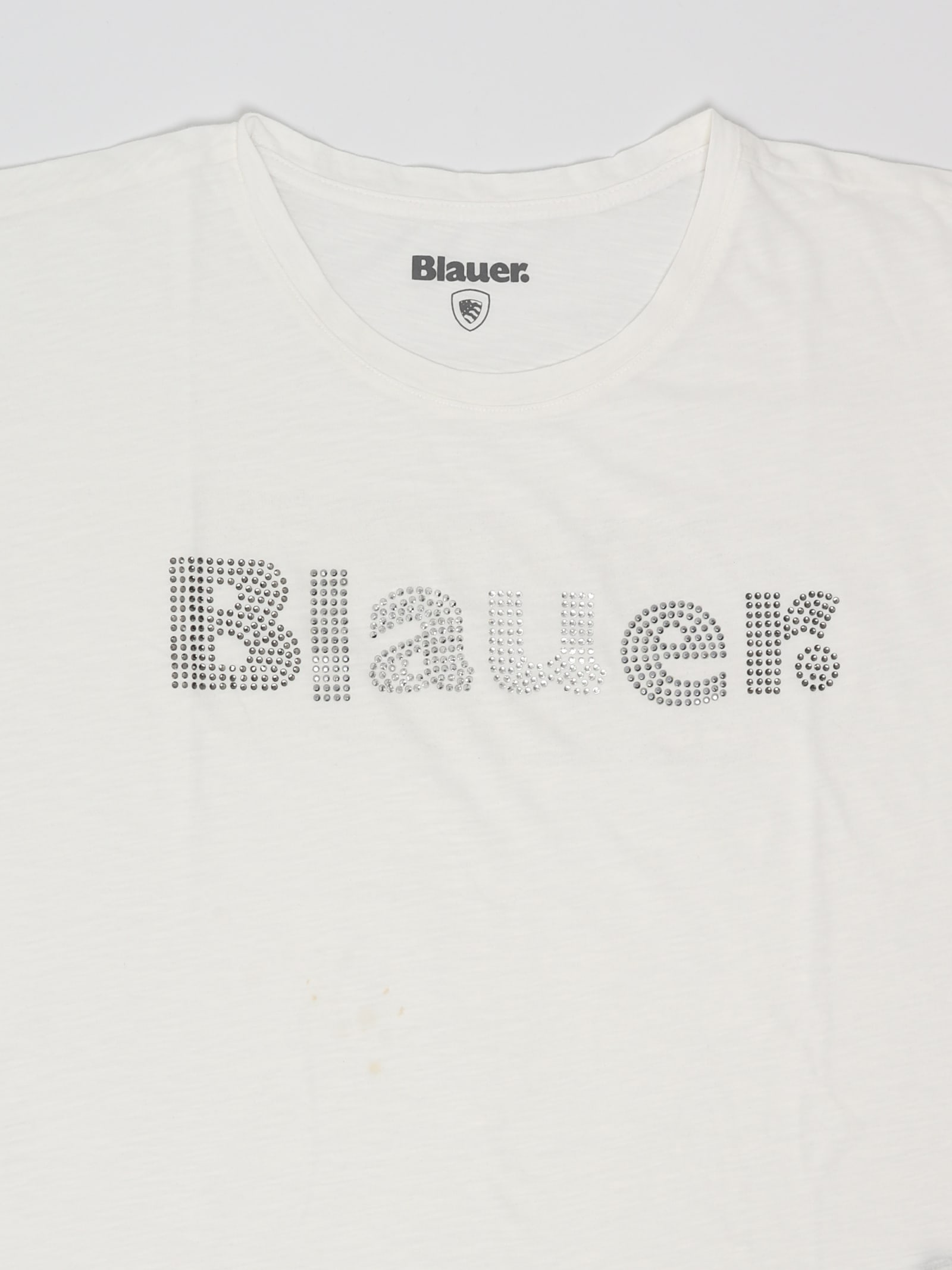 Shop Blauer T-shirt T-shirt In Bianco
