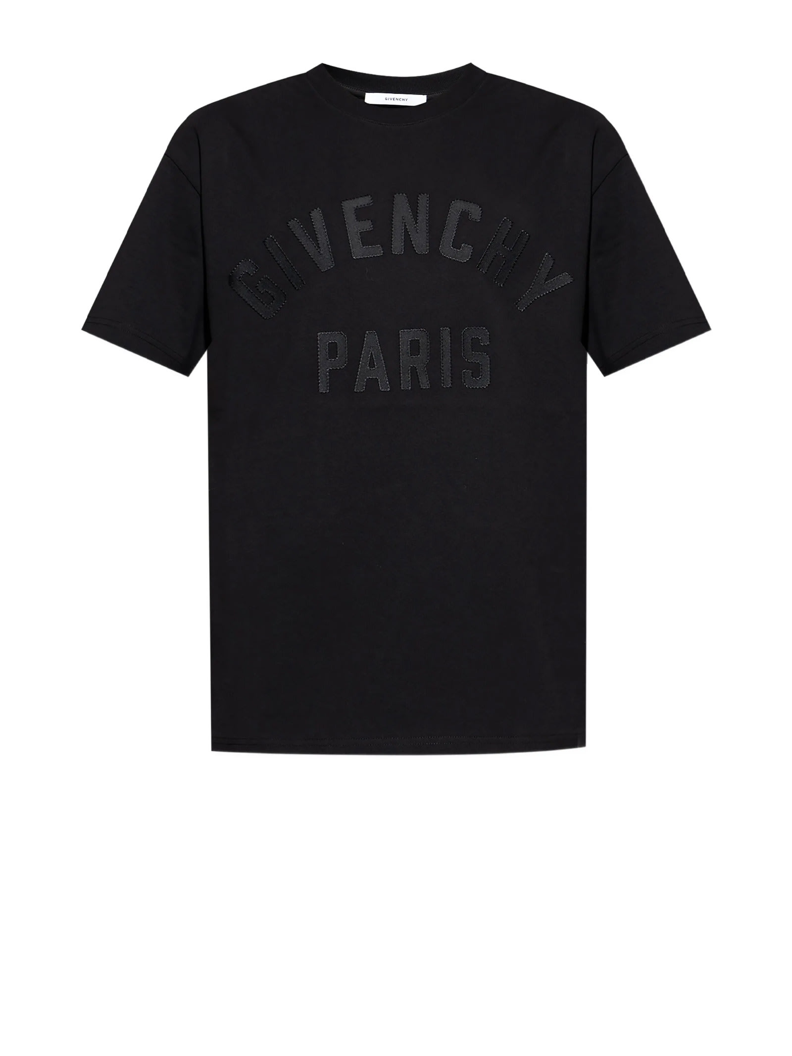 Givenchy Logo-print Crewneck T-shirt In Black