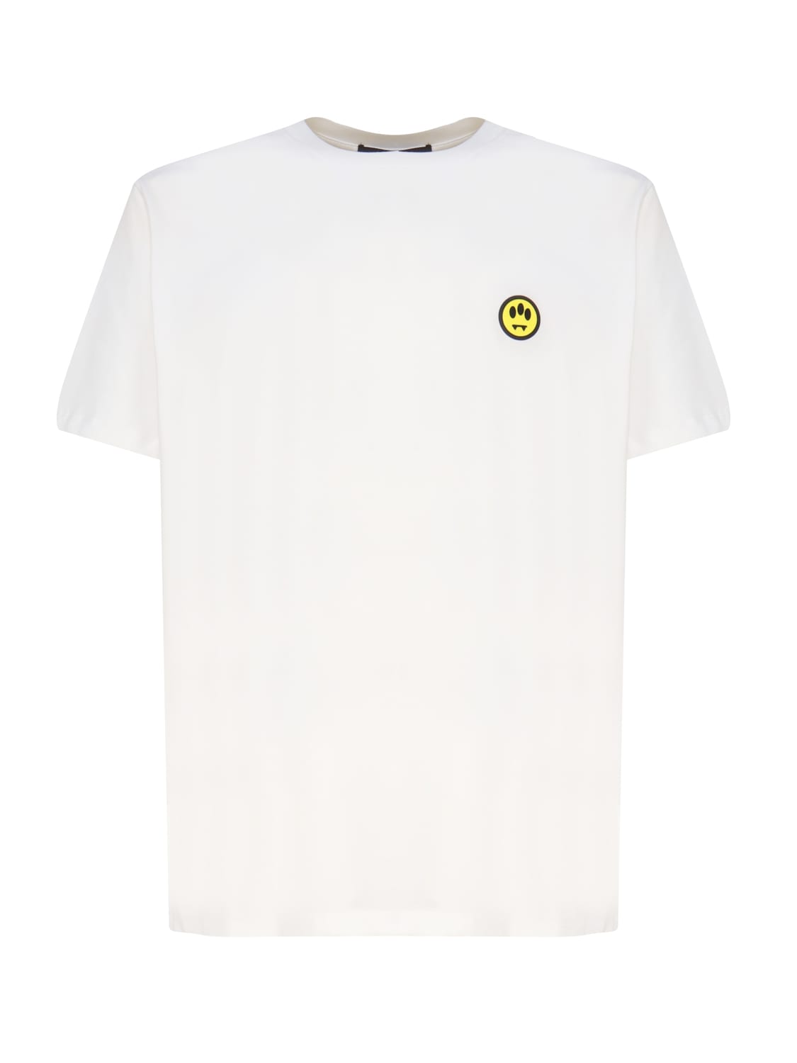 Shop Barrow T-shirt With Smiley Logo In White