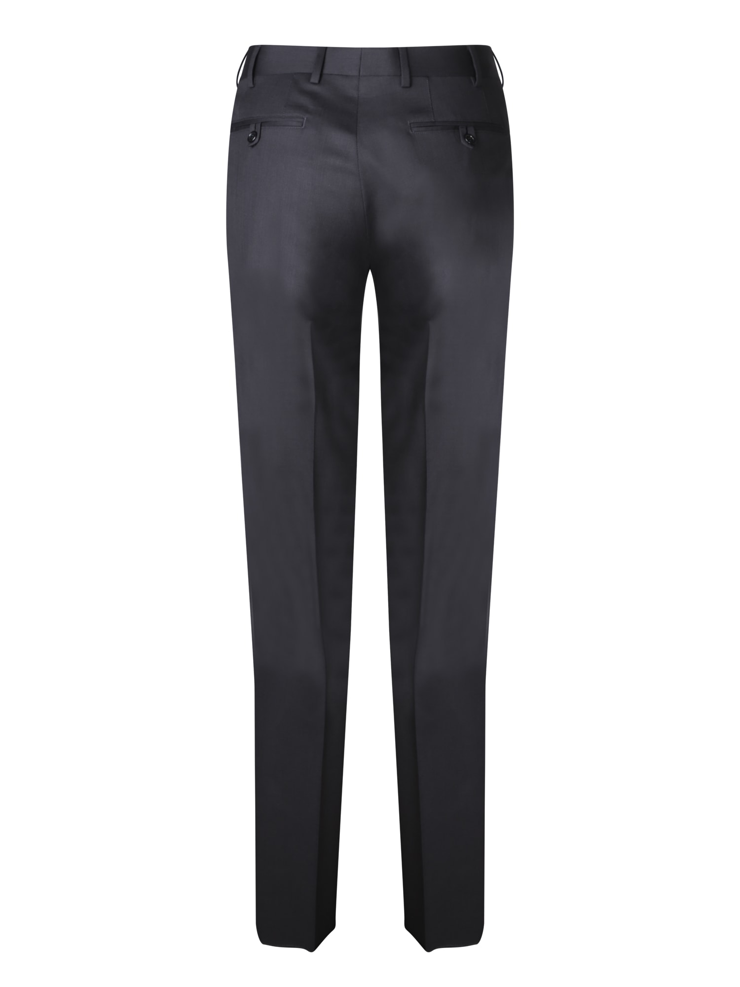 Shop Canali Black Elegant Pants