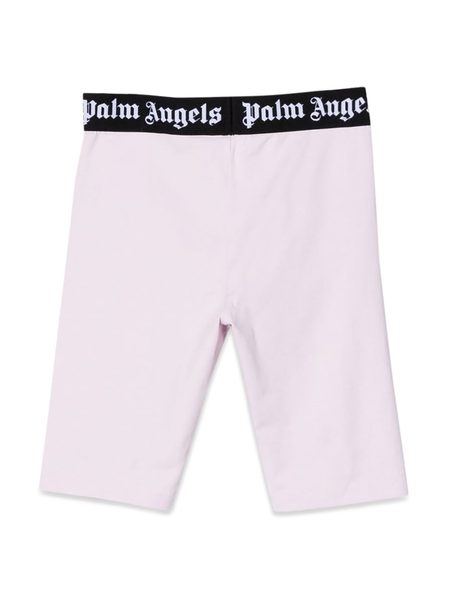 Shop Palm Angels Cyclist Shorts In Lilac