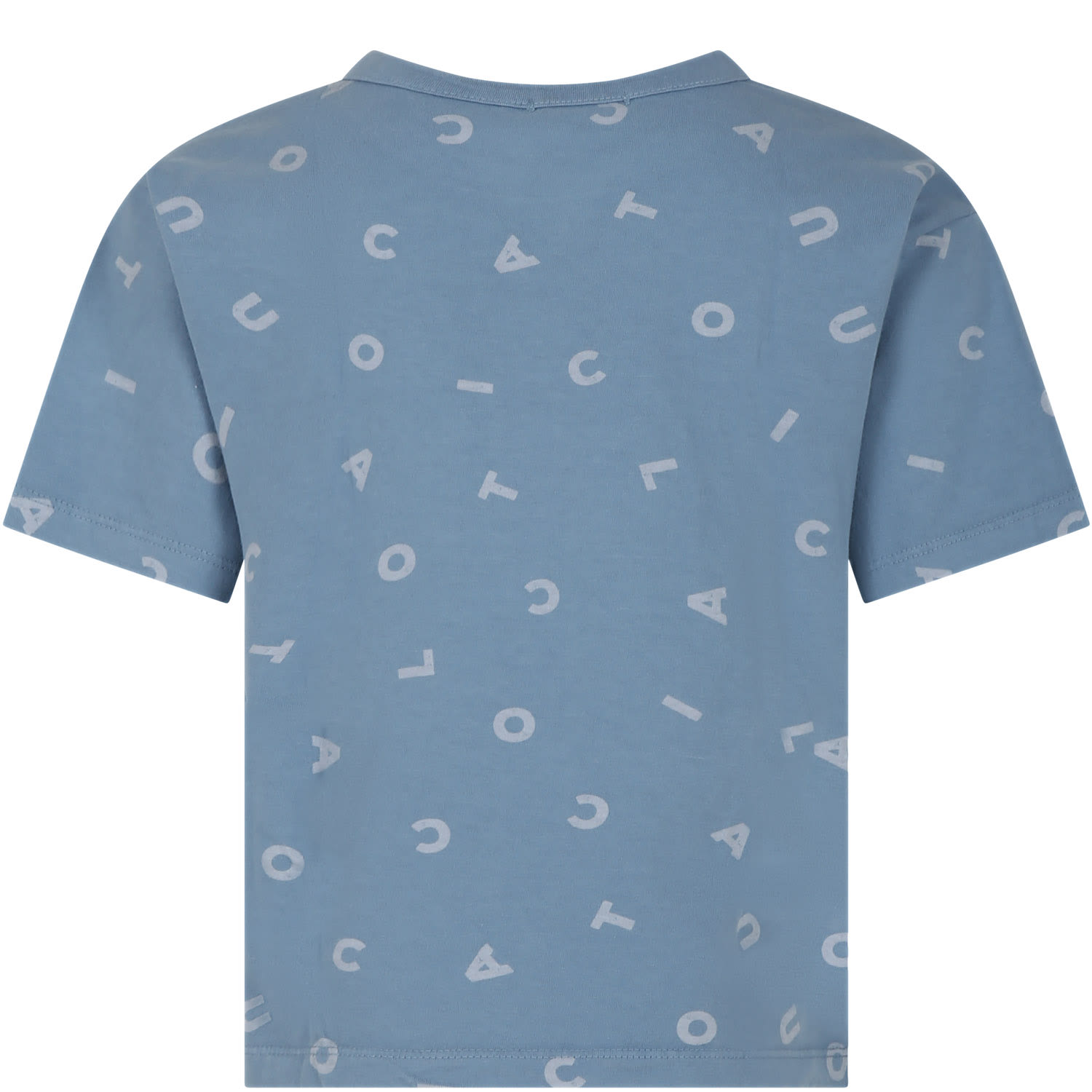 Shop Coco Au Lait Light Blue T-shirt For Kids With Logo