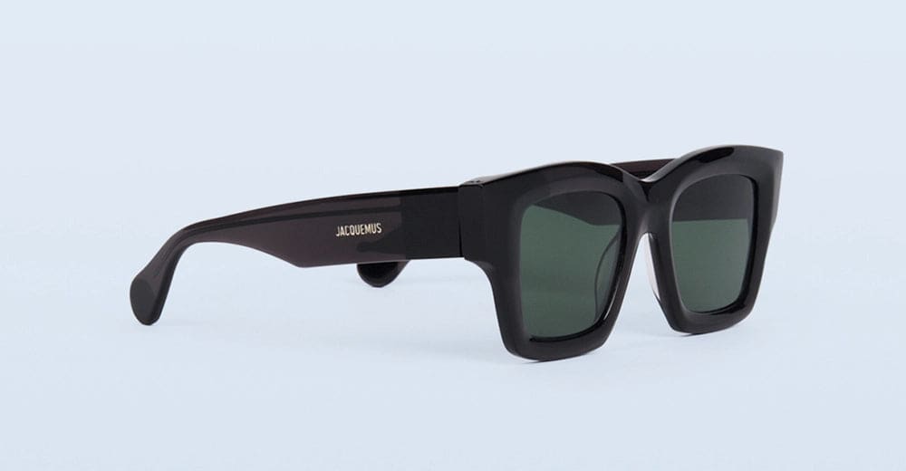 Shop Jacquemus Les Lunettes Baci - Multi Black Sunglasses