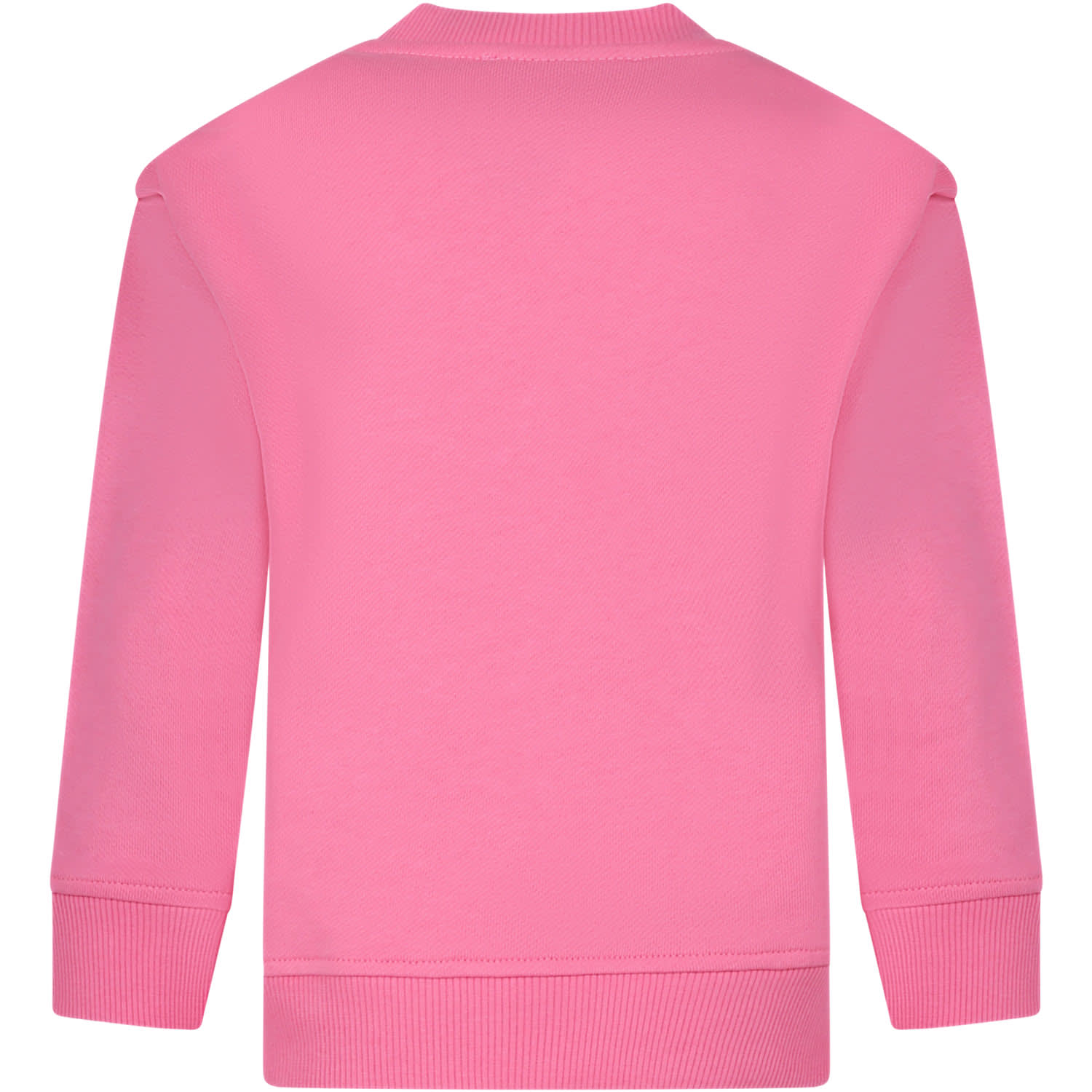 Shop Armani Collezioni Pink Sweatshirt For Girl With The Smurfs