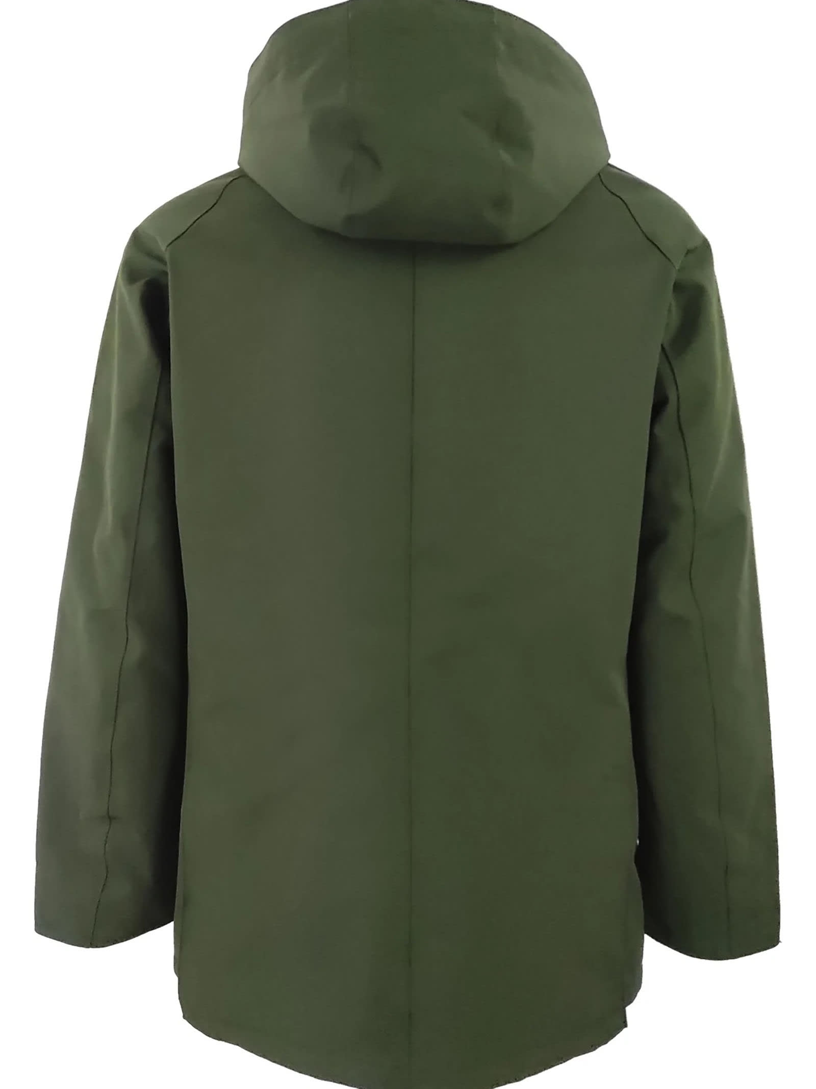 Shop Barbour Waterproof Ashby Hooded Jacket In Green