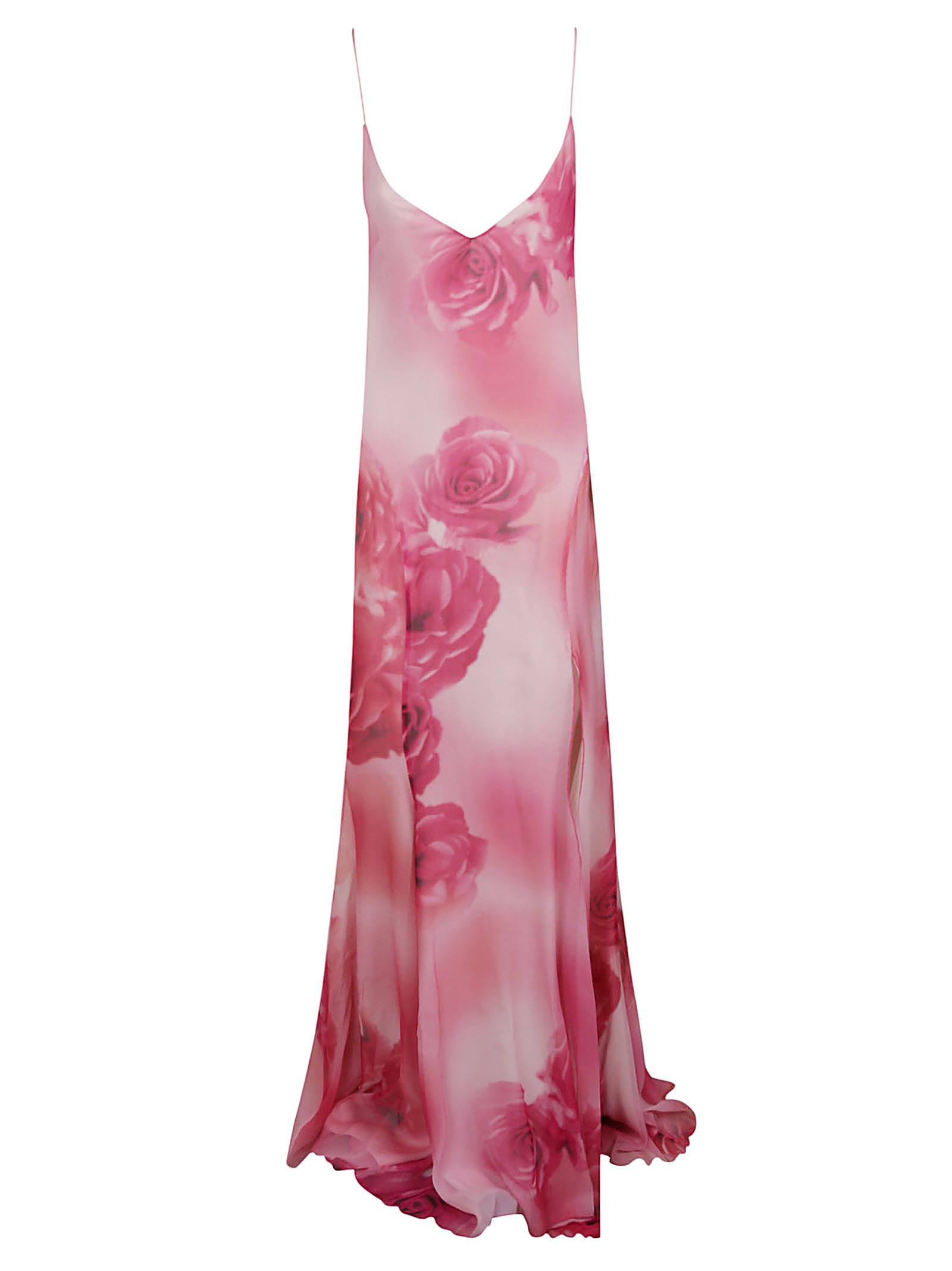 Blumarine Floral Print Sleeveless Dress