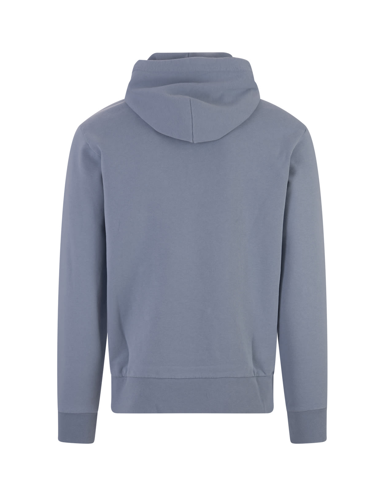 Shop Ralph Lauren Channel Blue Cotton Loopback Hoodie