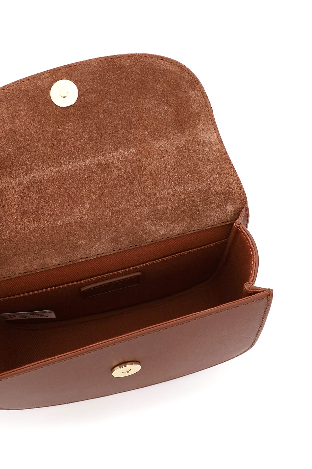 Shop Apc Geneve Mini Crossbody Bag In Noisette (brown)