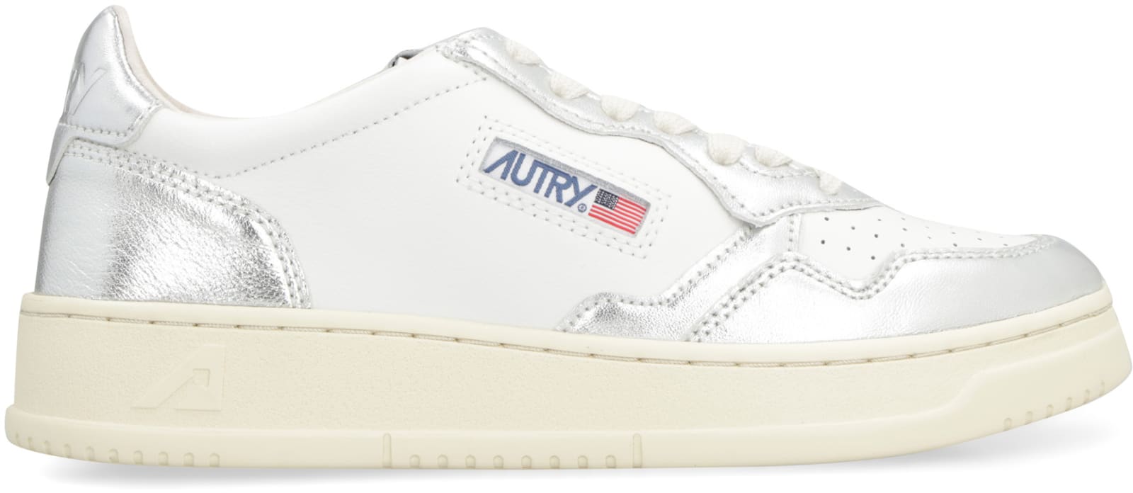 Shop Autry Medalist Low-top Sneakers In Silver