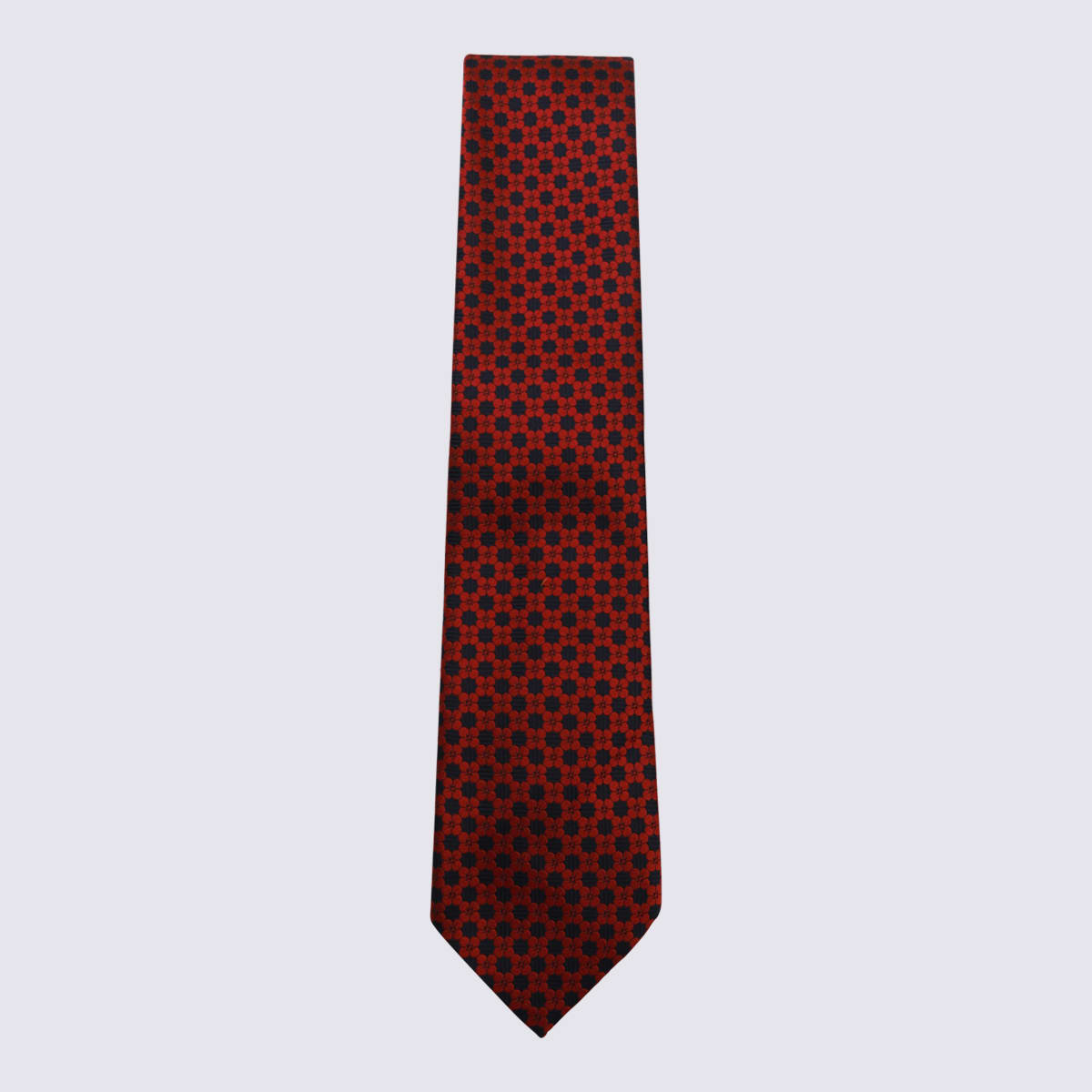 Shop Zegna Red Silk Tie