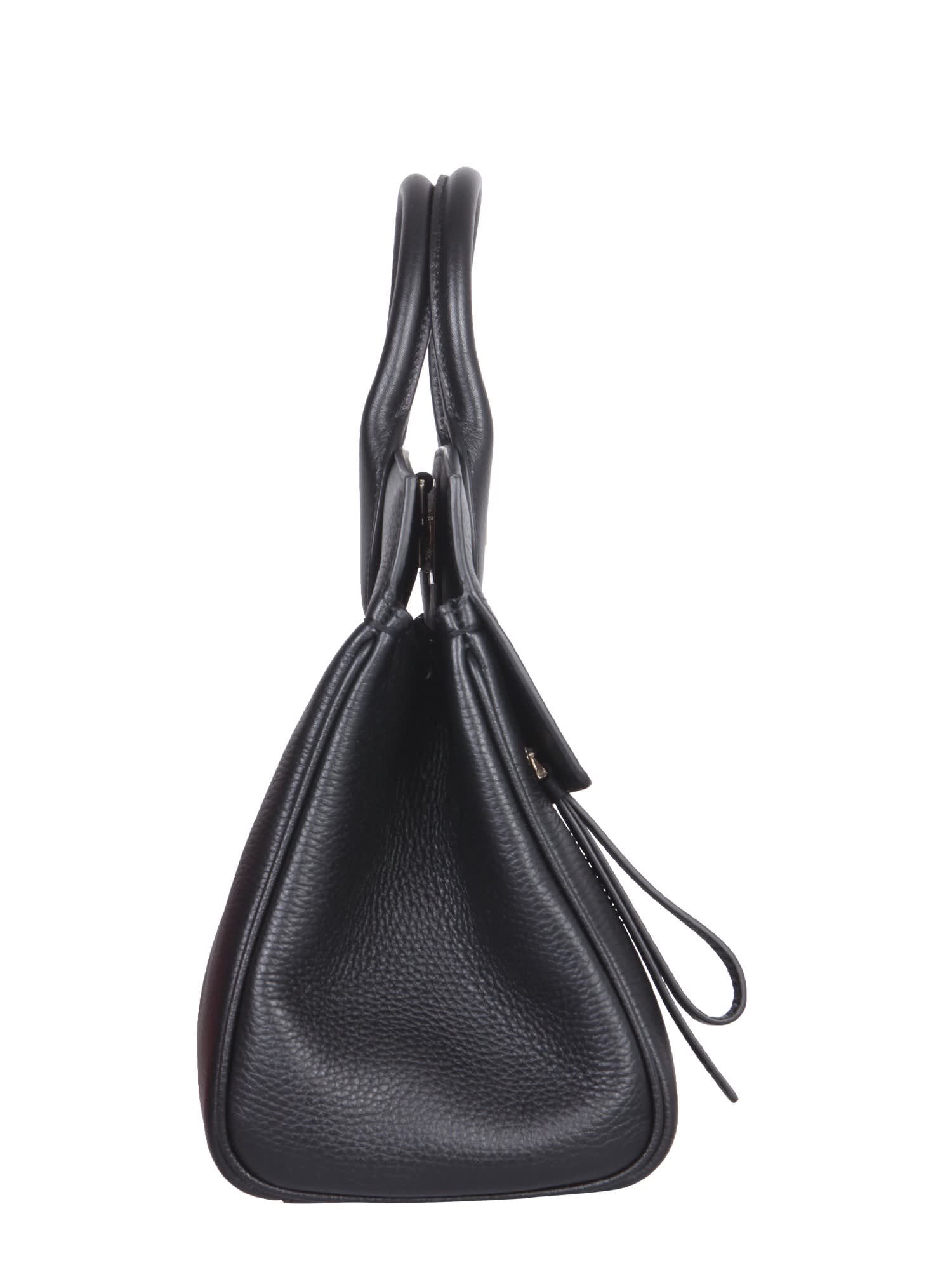 Shop Ferragamo The Studio Small Bag In Nero