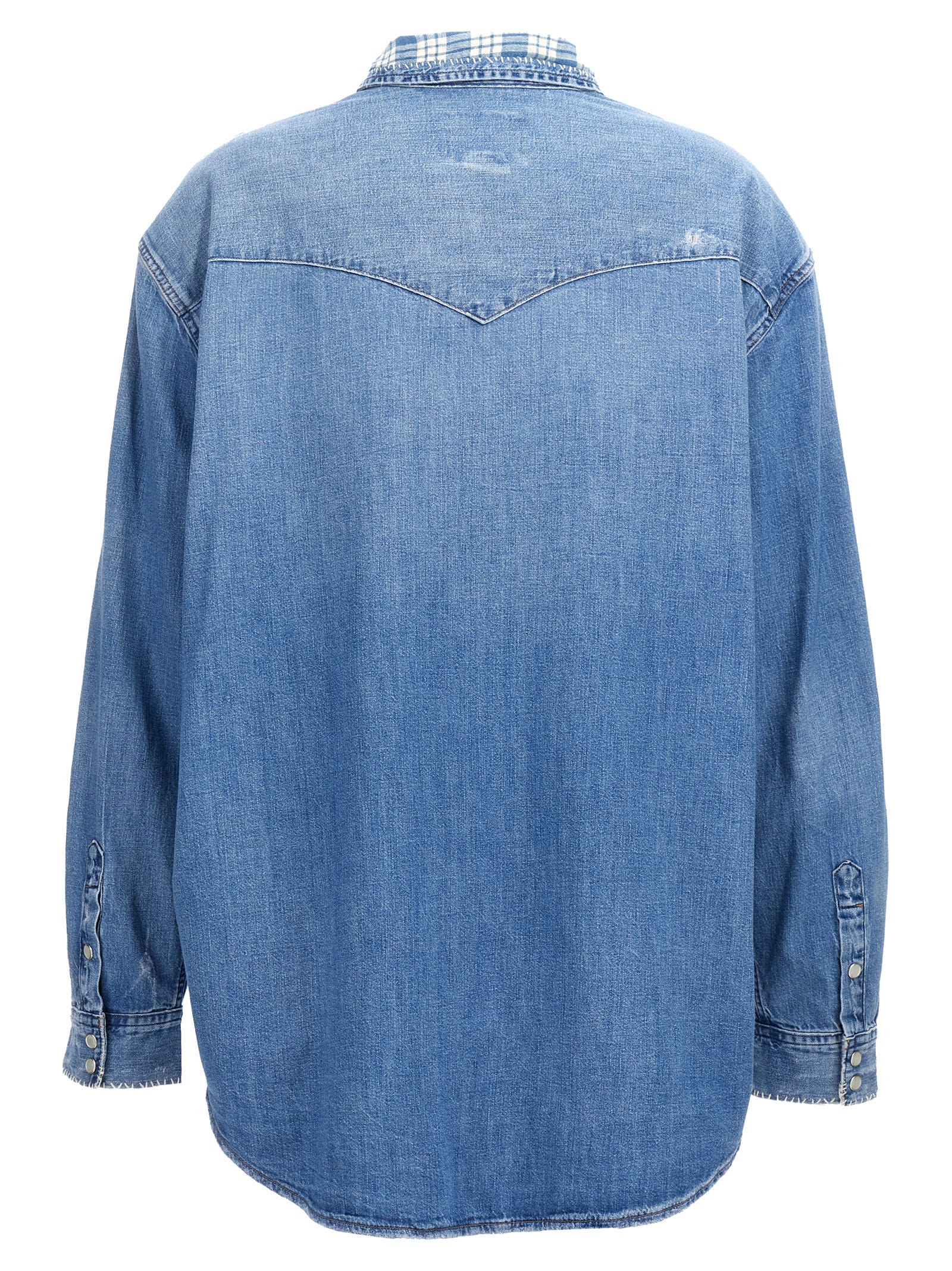 Shop Polo Ralph Lauren Denim Shirt In Light Blue