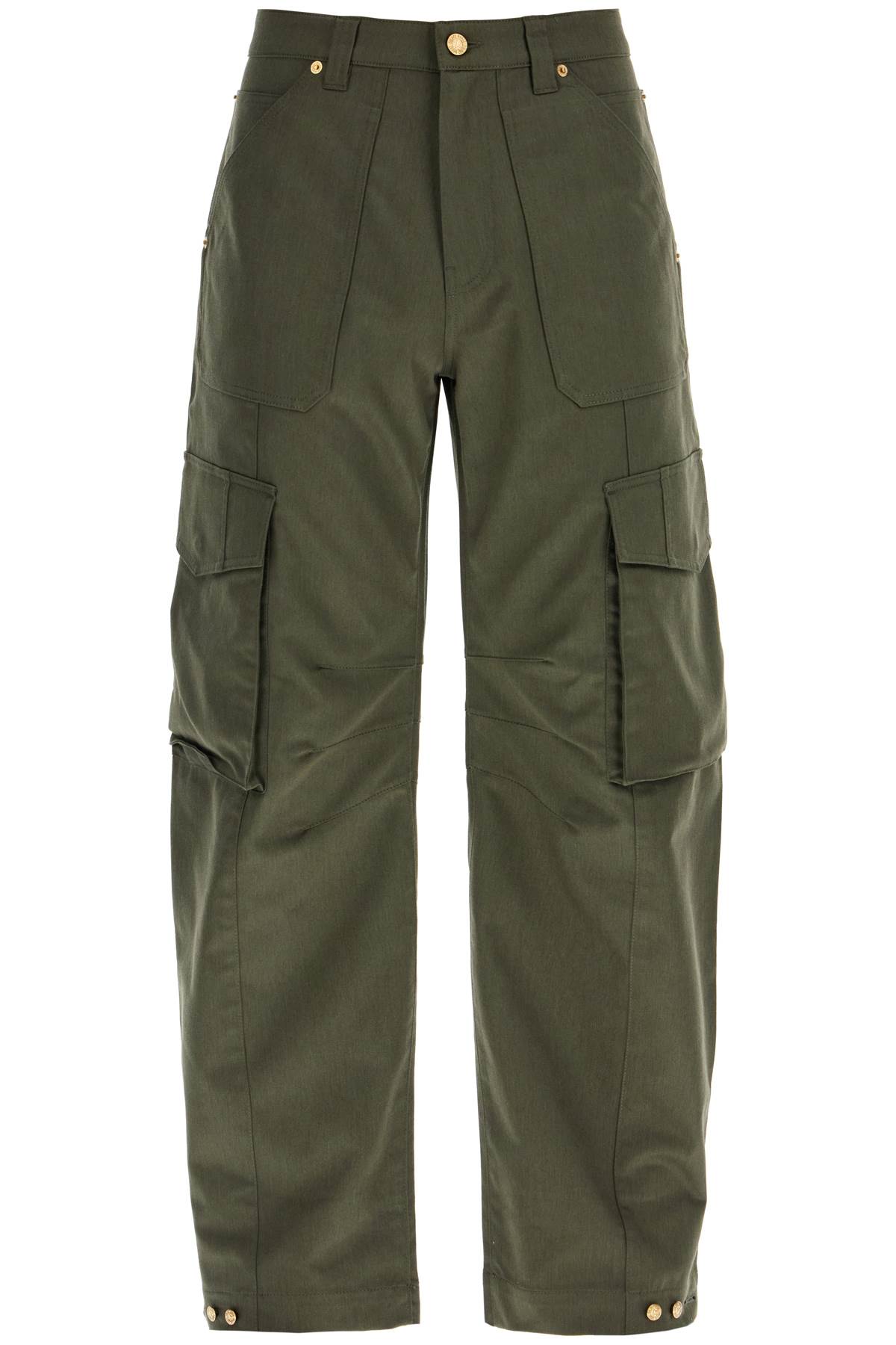 Shop Golden Goose Twill Cargo Pants In Italian In Ivy Green (green)