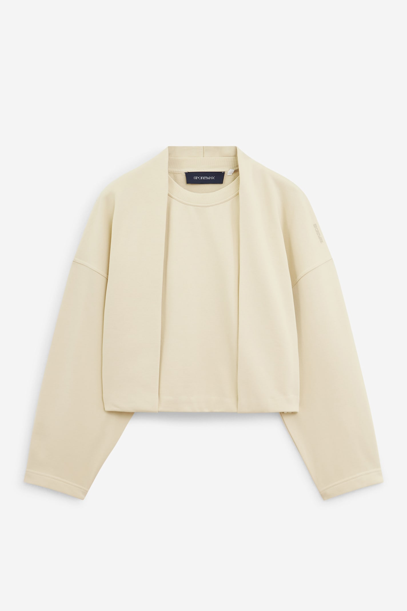 Sportmax Minnie Cotton-blend Jersey Sweatshirt In Neutral