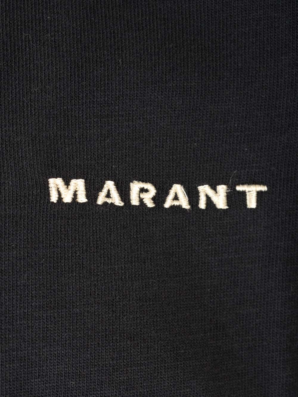 Isabel Marant Minimalist Black Cotton Short-sleeve T-shirt
