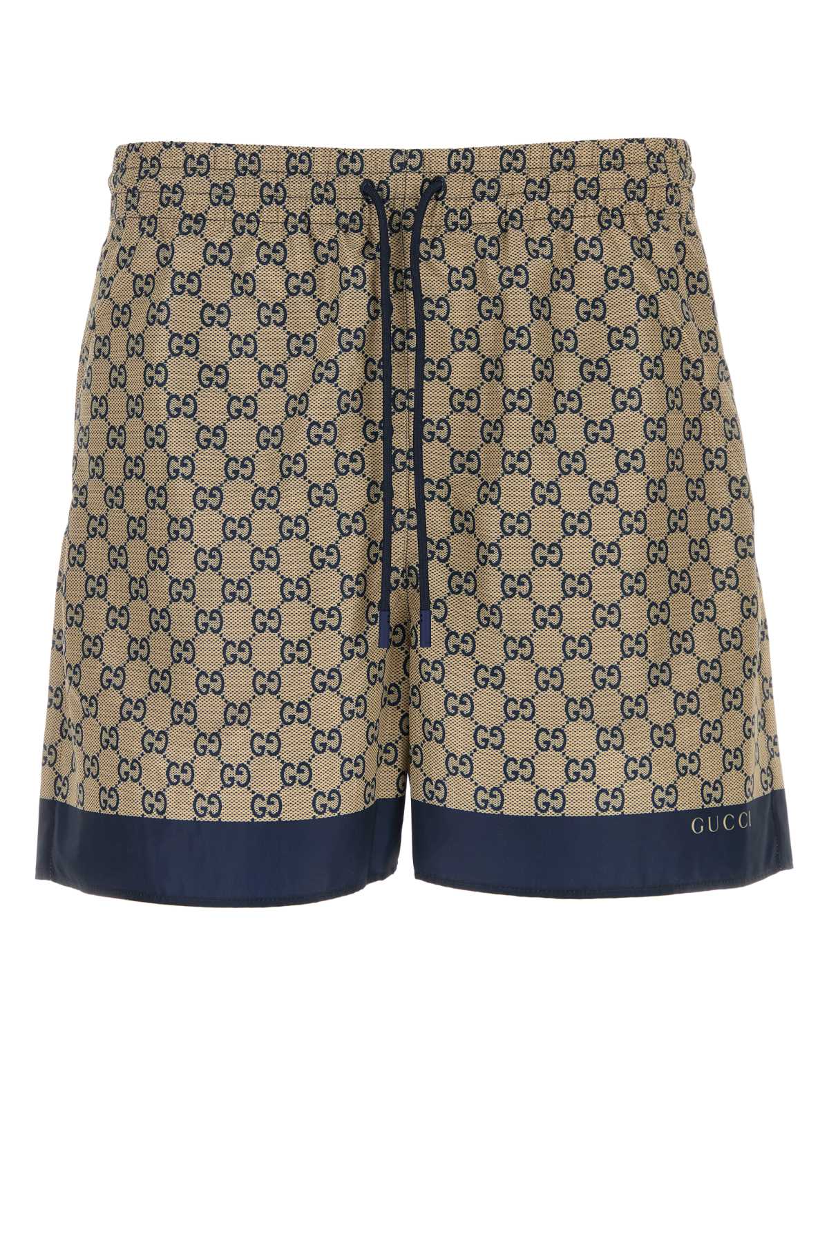 Printed Polyester Bermuda Shorts