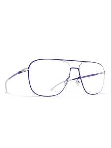 Shop Mykita Steen Eyewear In Silver/superblue