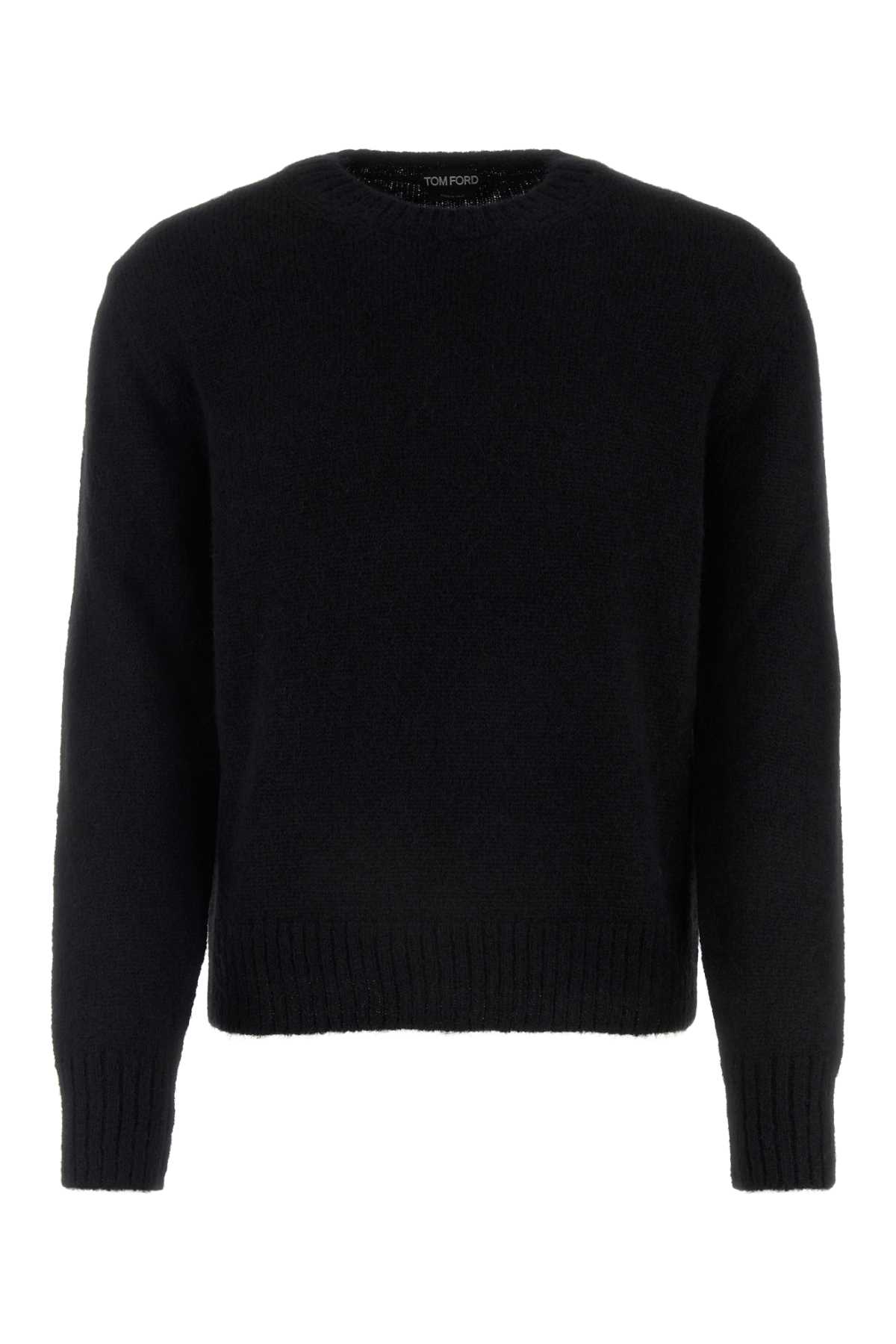 Shop Tom Ford Black Alpaca Blend Sweater