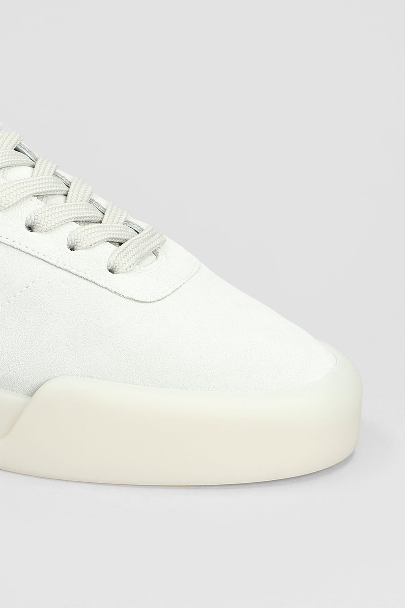 Shop Fear Of God Aerobic Low Sneakers In Grey Suede