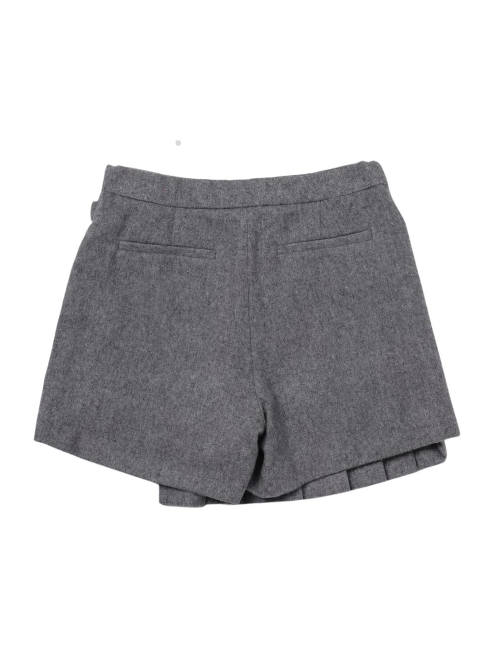 Shop Fendi Flannel Shorts In Rtt Light Grey