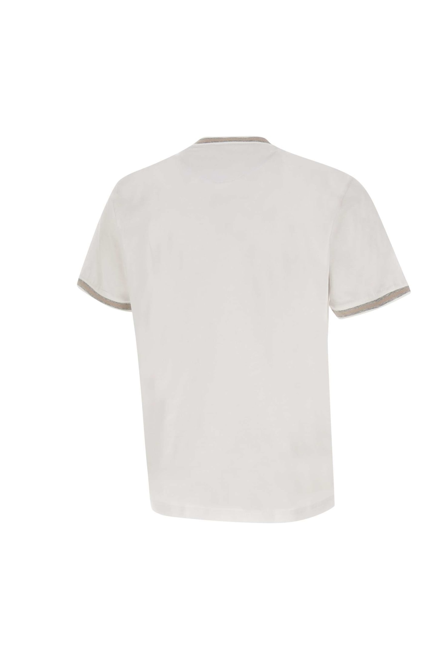 Shop Eleventy Cotton T-shirt In Bianco