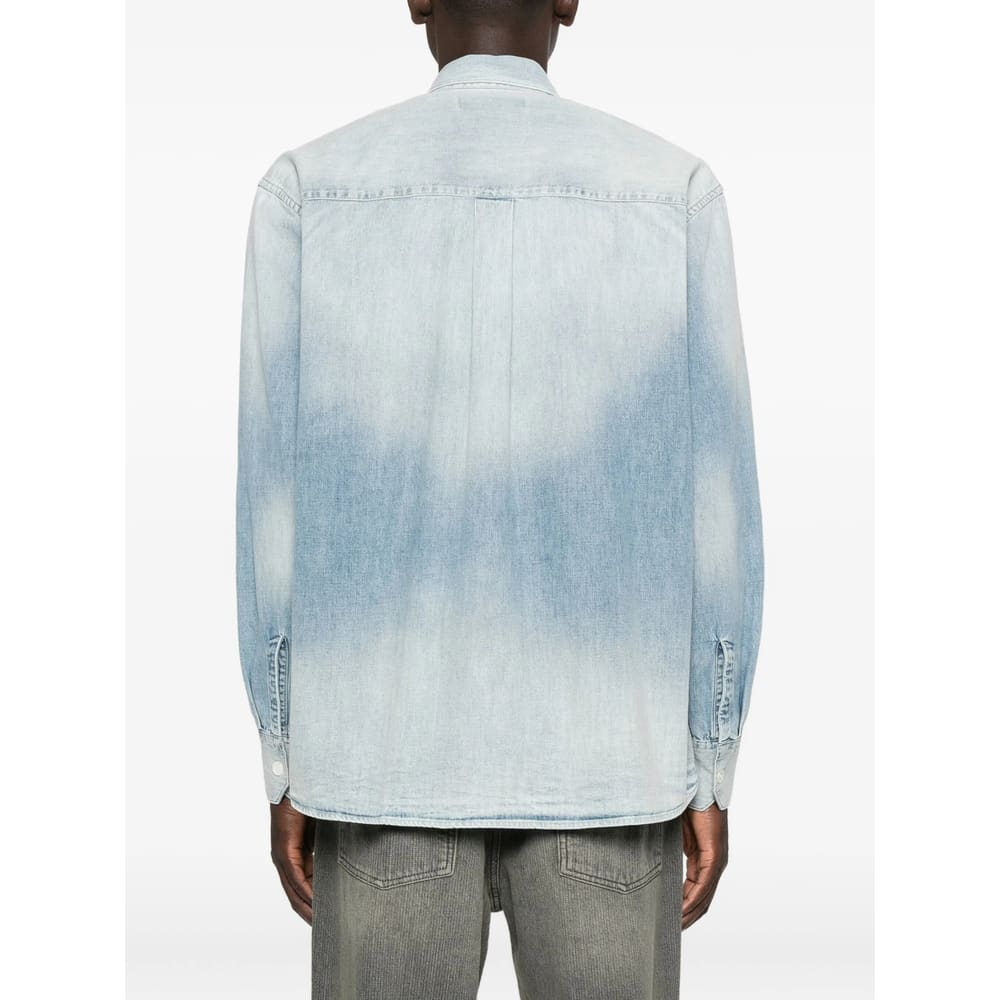 Our Legacy Long Sleeve Shirt With Chest Pocket Design In Blue