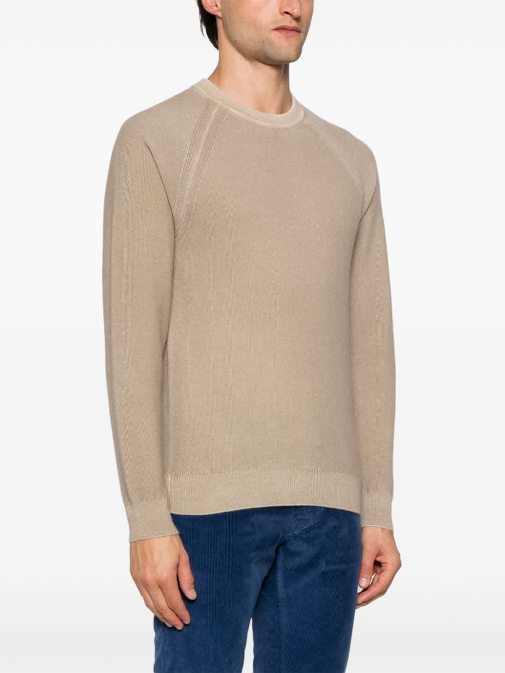 Jacob Cohen Men's Cashmere Crewneck Sweater In Brown