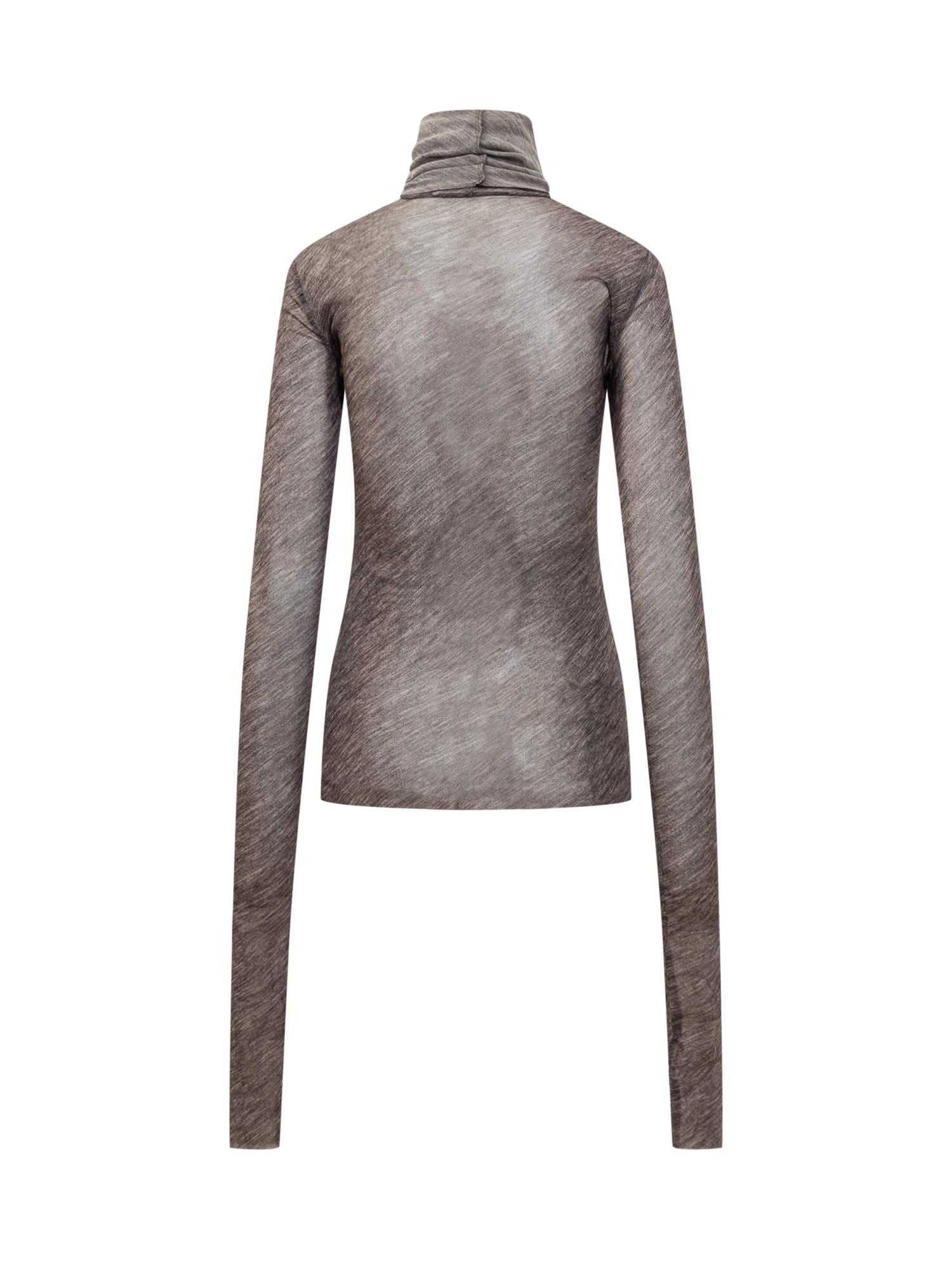 Shop Philosophy Di Lorenzo Serafini Stretch Tulle Top In Grey