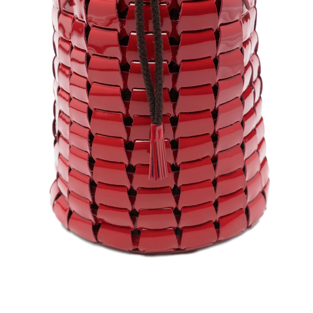 Dragon Diffusion Leather Bucket Bag In Burgundy