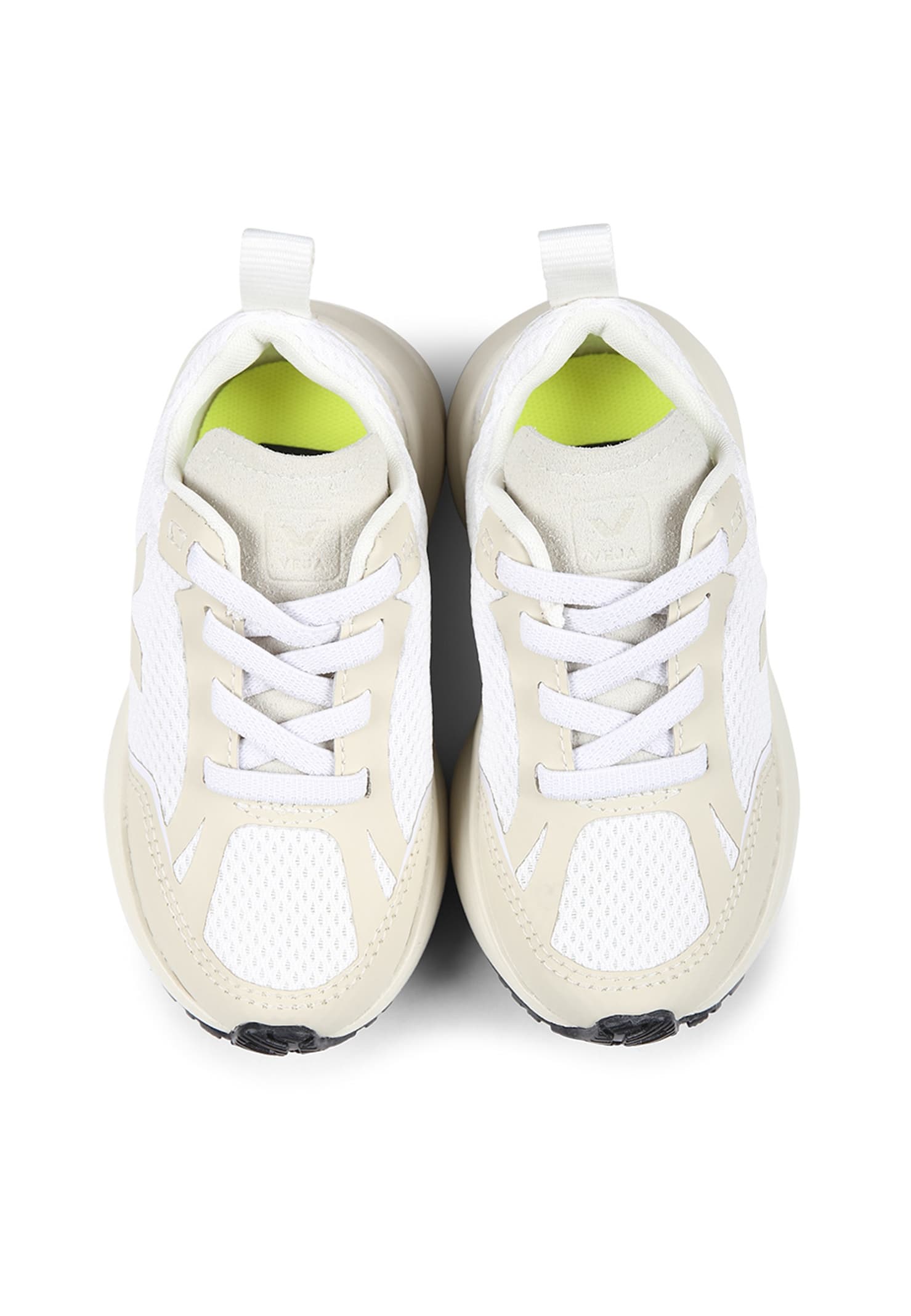 Veja White Sneakers For Kids With Logo In White