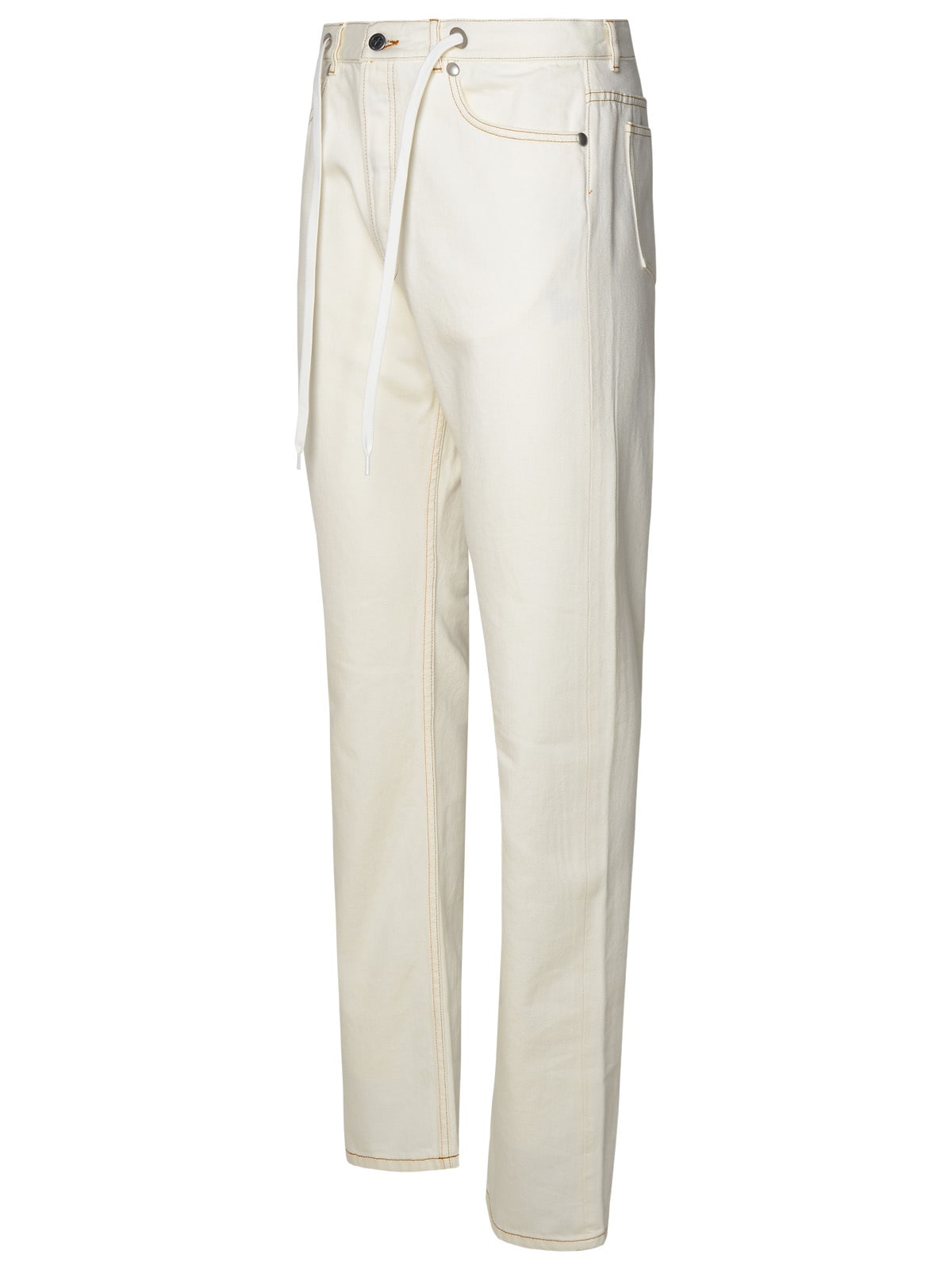 Apc Sureau Ivory Cotton Jeans In Avorio