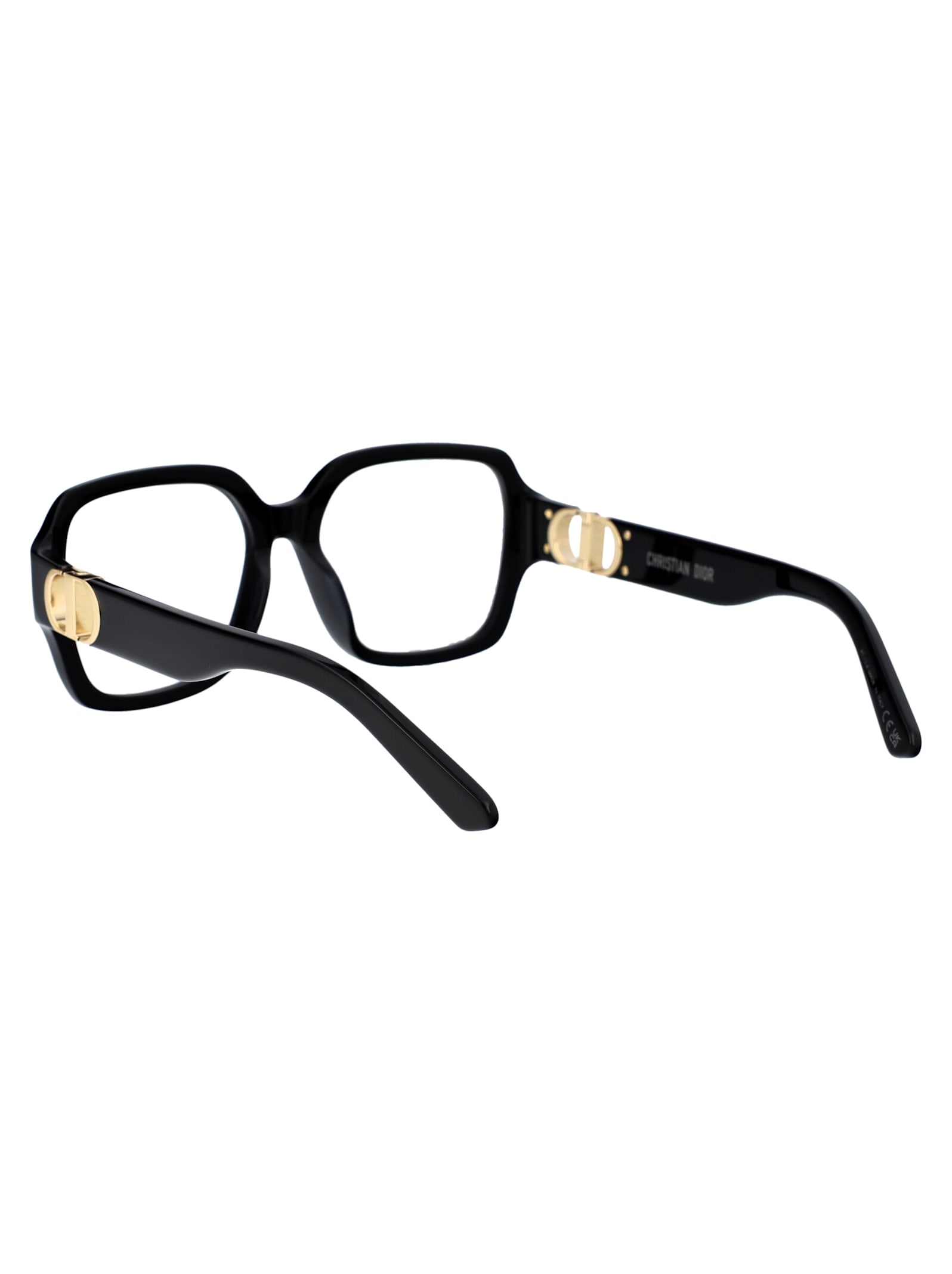 Shop Dior 30montaigneo S3i Glasses In 1000 Shiny Black